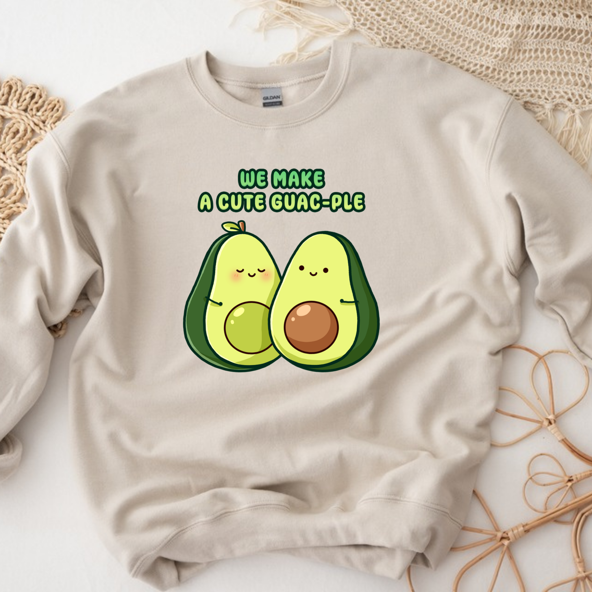 We Make a Cute Guac-ple Avocado Couple Sweatshirt