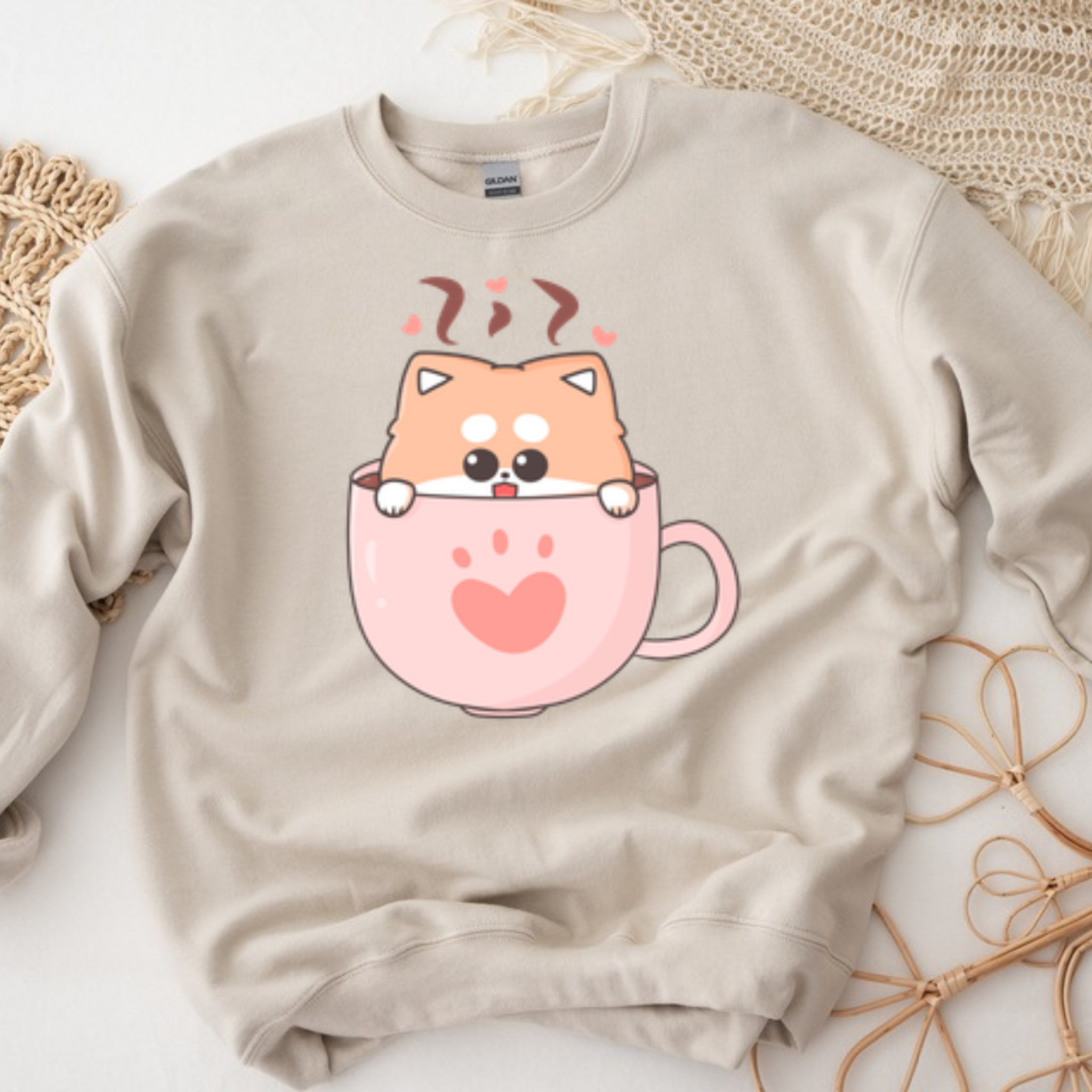 Puppy in a Teacup Sweatshirt