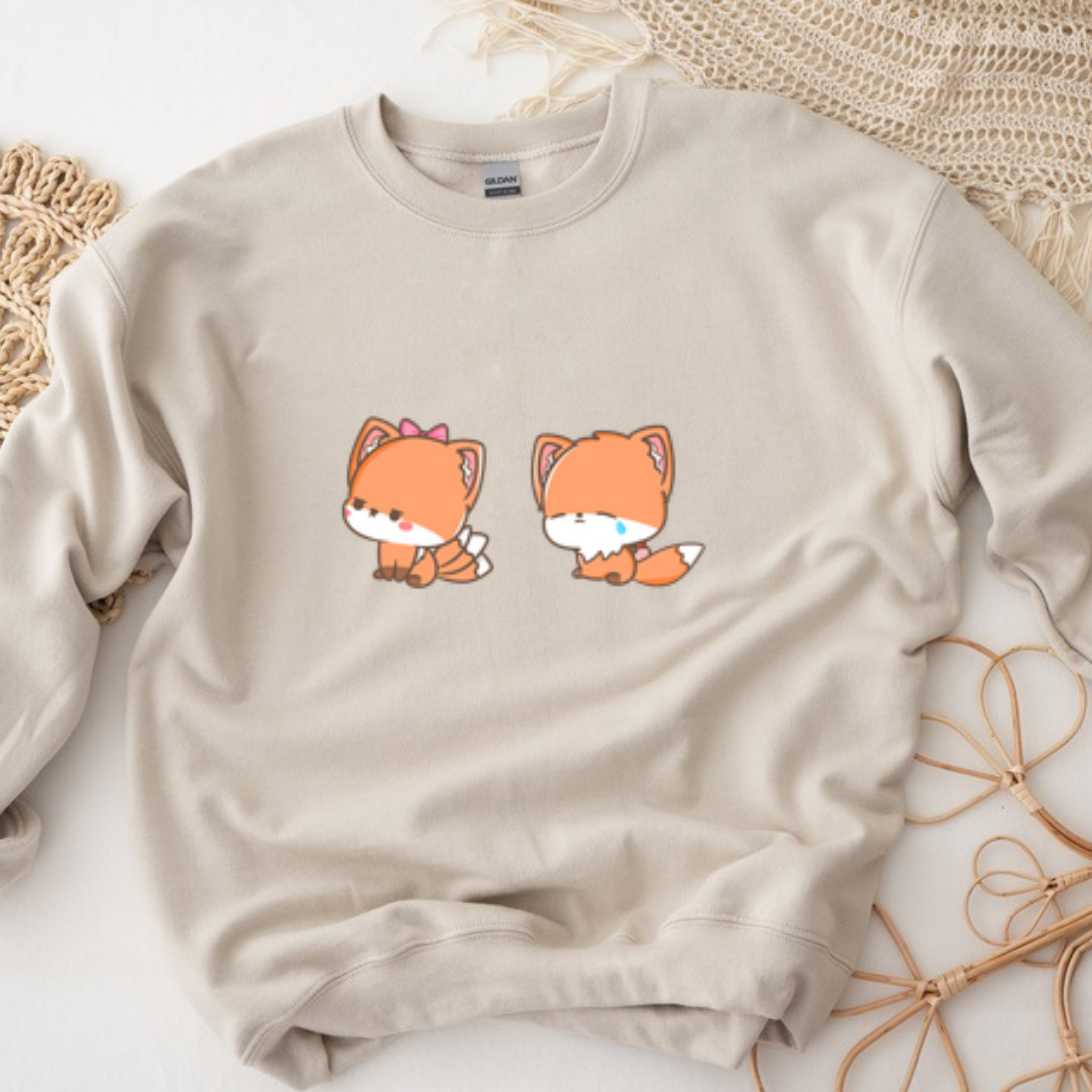 Upset Fox Couple Sweatshirt
