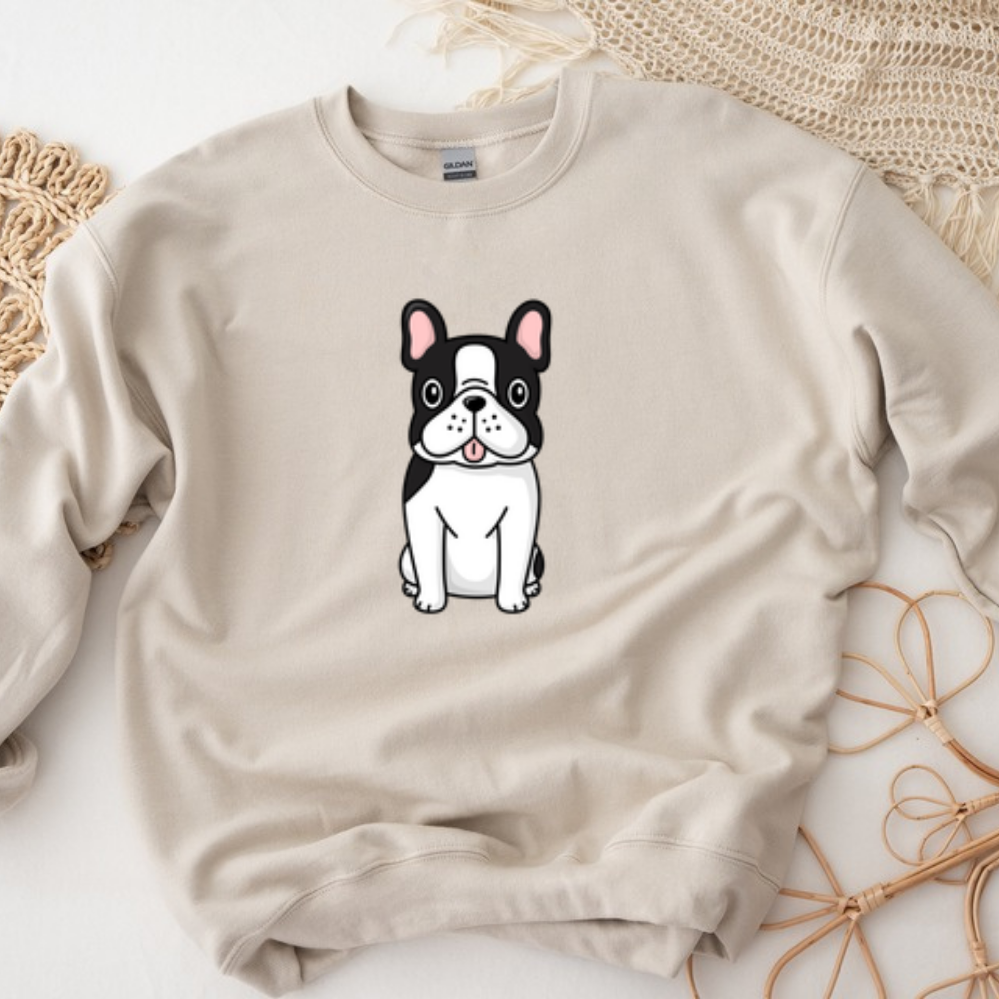 Black and White French Bulldog Sweatshirt