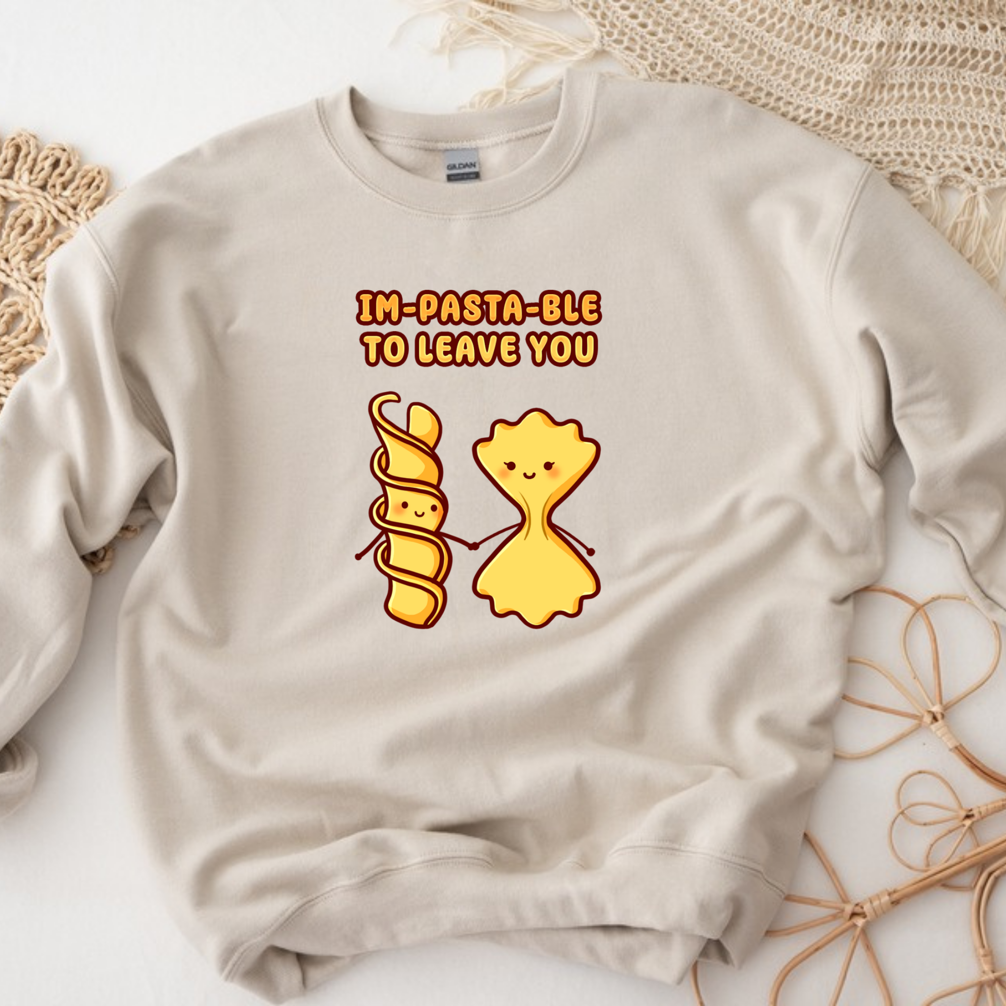 Im-Pasta-Ble to to Leave You Pasta Couple Sweatshirt