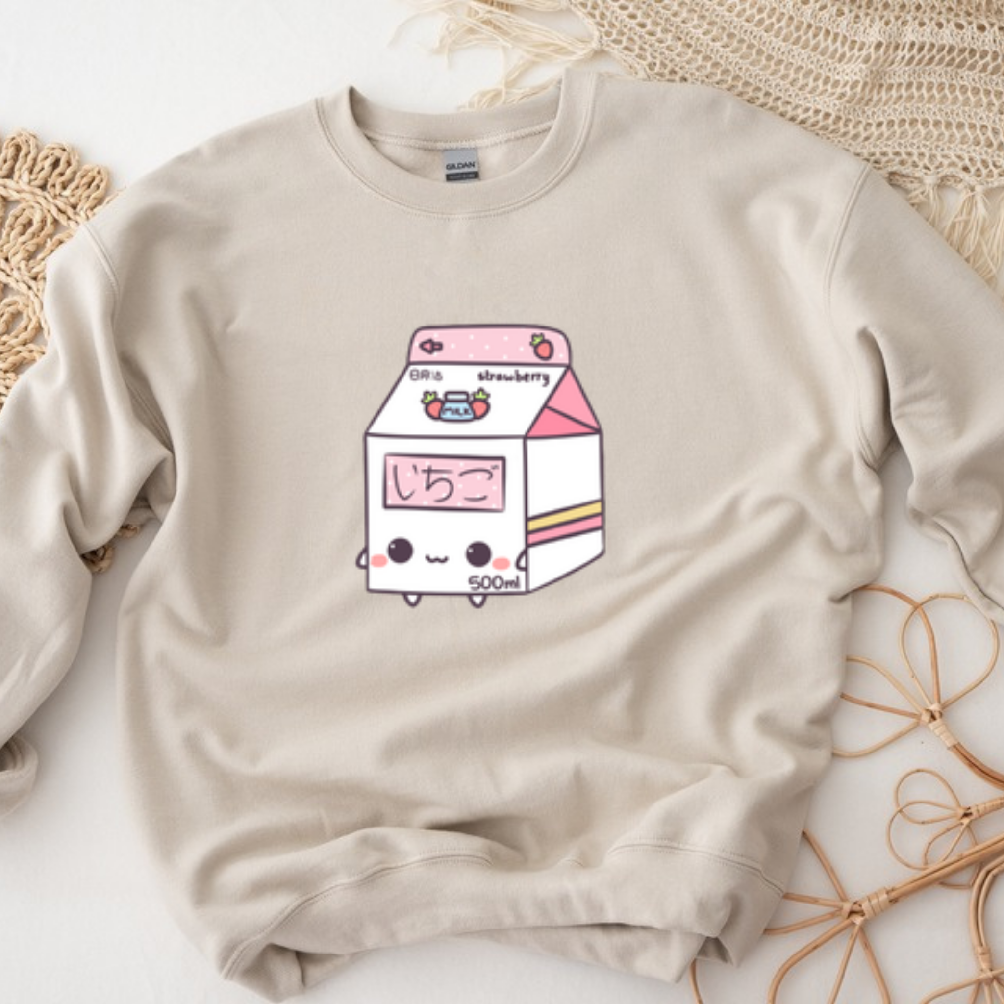 Strawberry Milk Carton Sweatshirt
