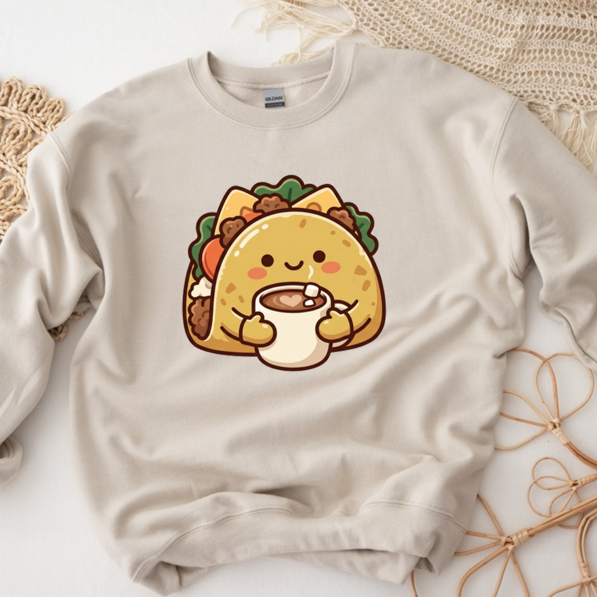 Cozy Taco Mascot Sweatshirt