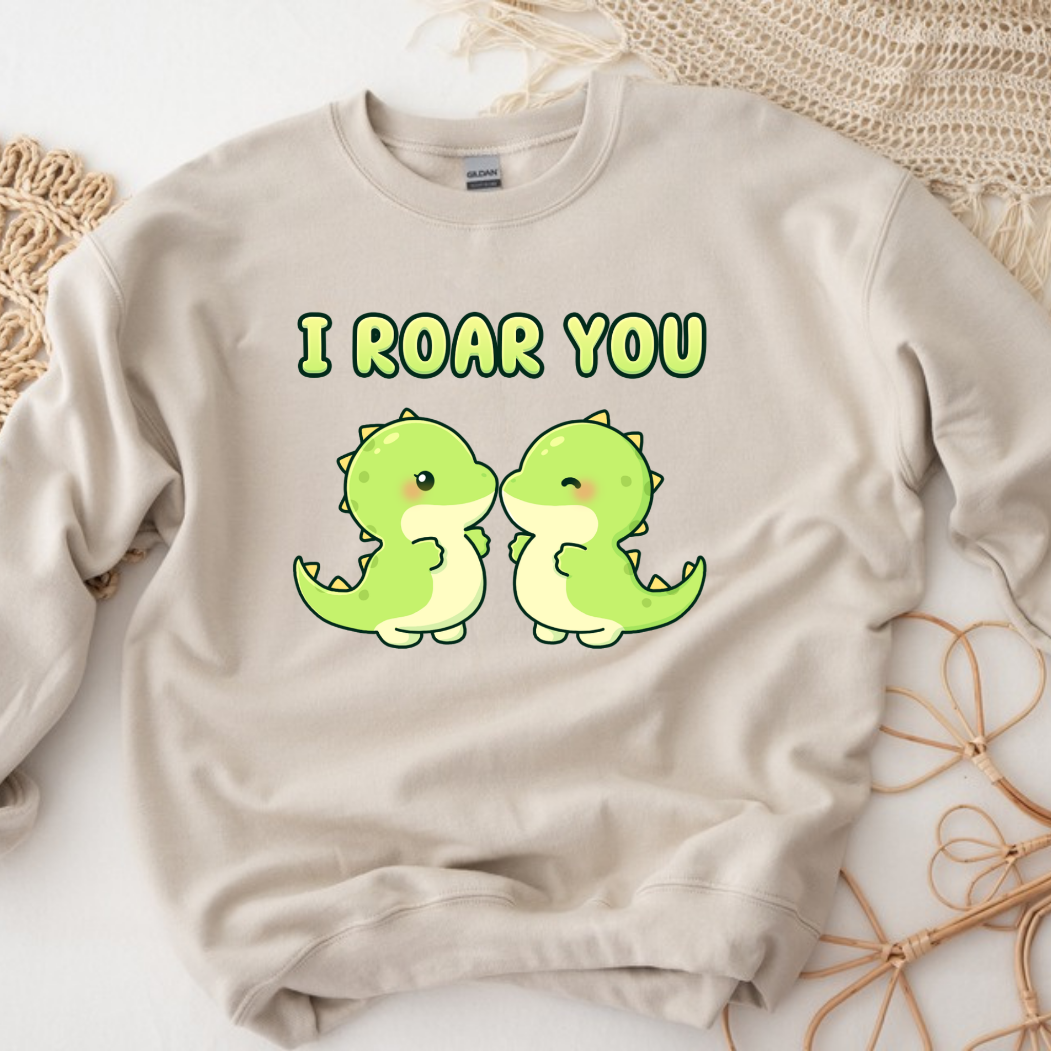 I Roar You Dinosaur Couple Sweatshirt