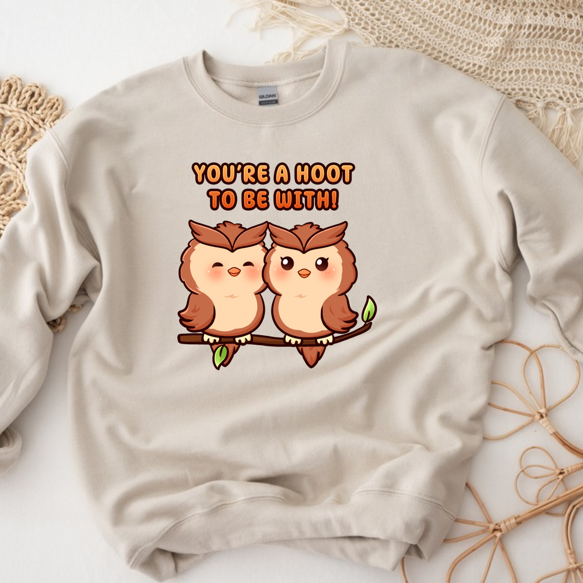 You're a Hoot to Be With Owl Couple Sweatshirt