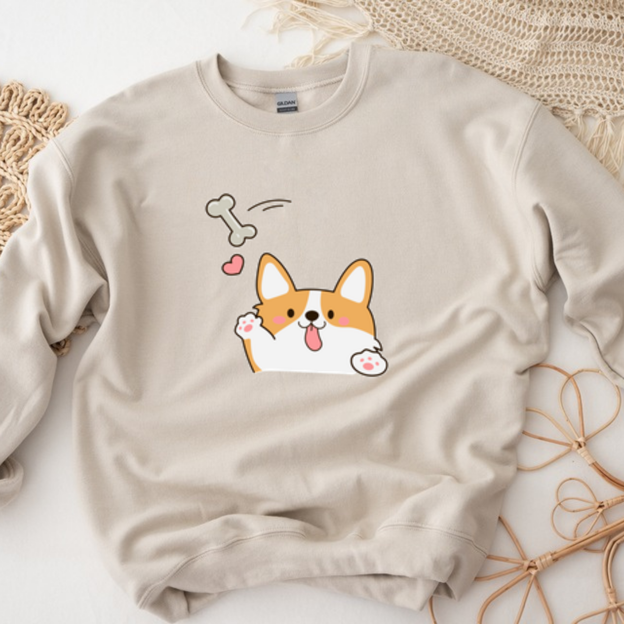 Dog Fetching Bone Sweatshirt