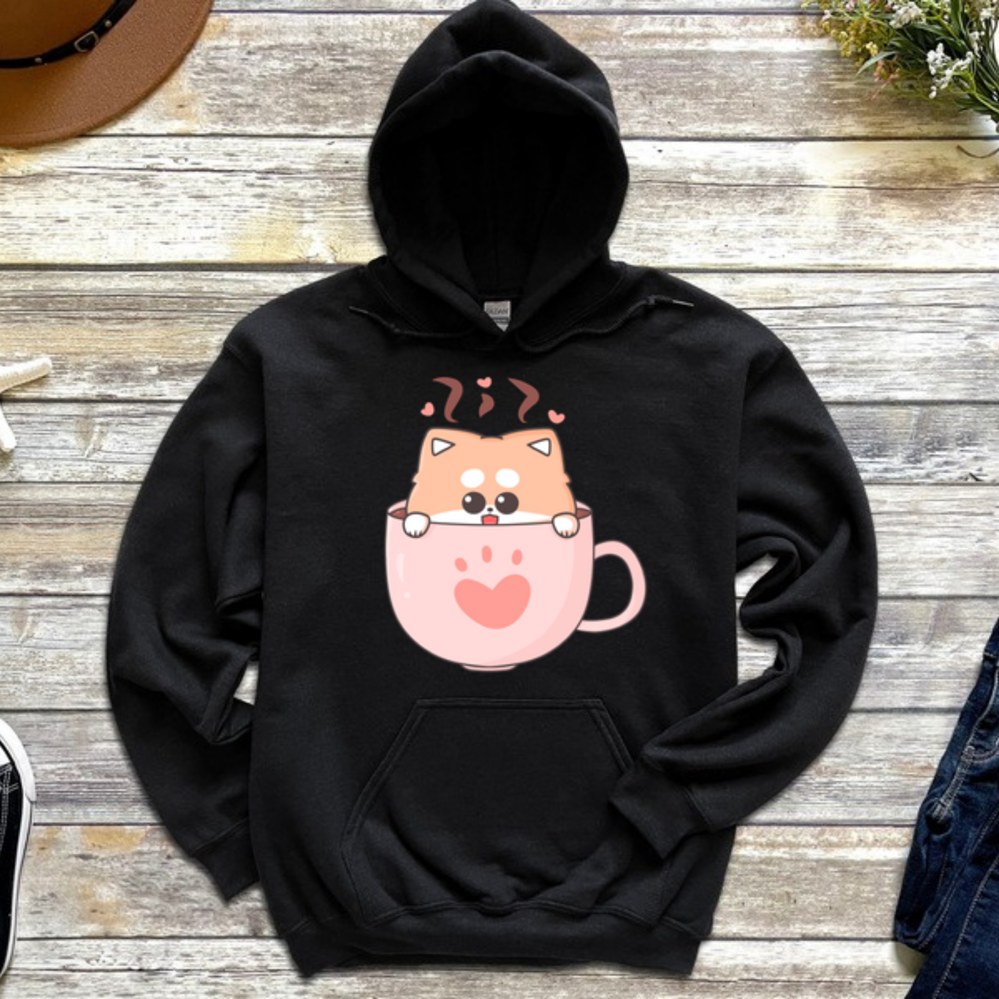 Puppy in a Teacup Hoodie