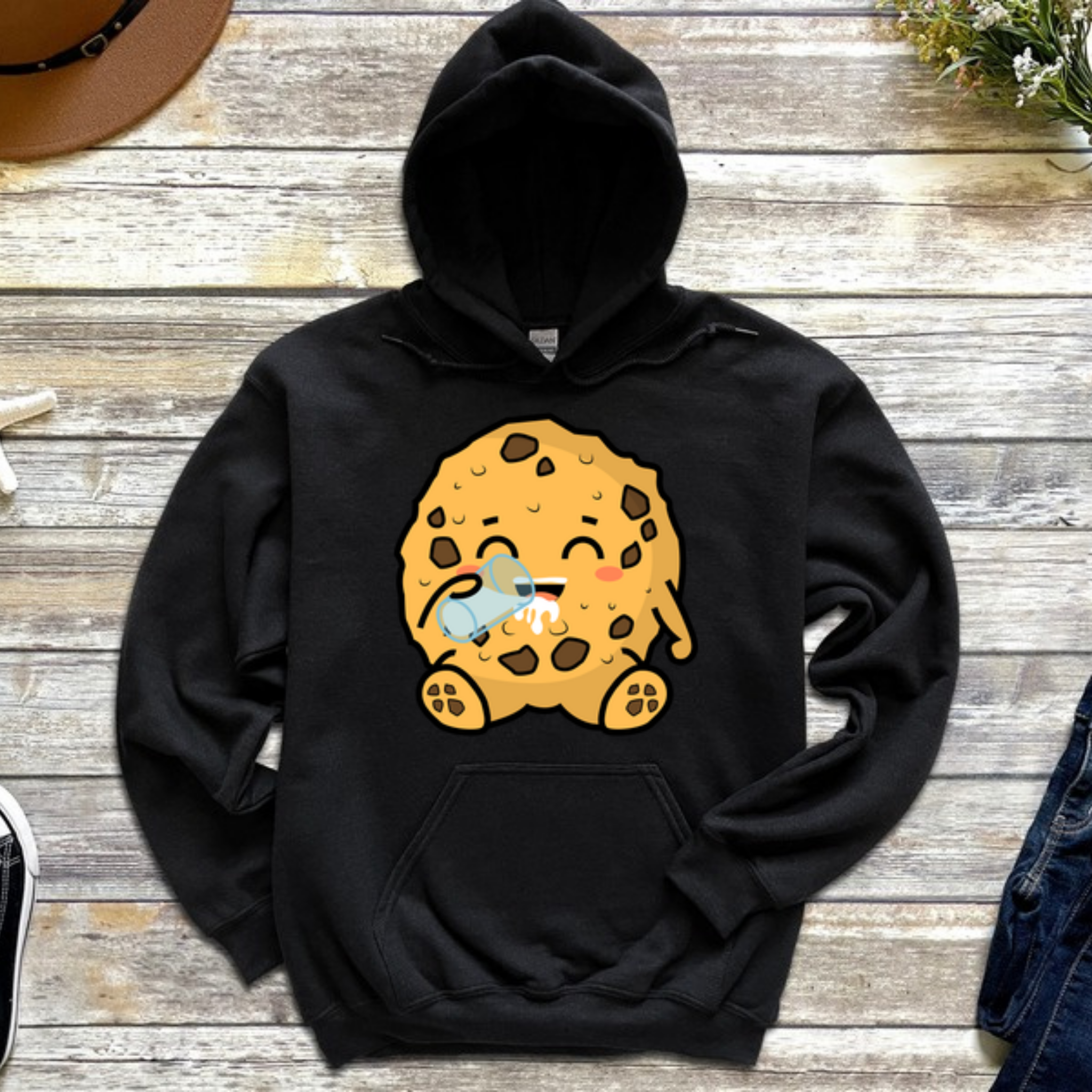 Cookie Drinking Milk Hoodie