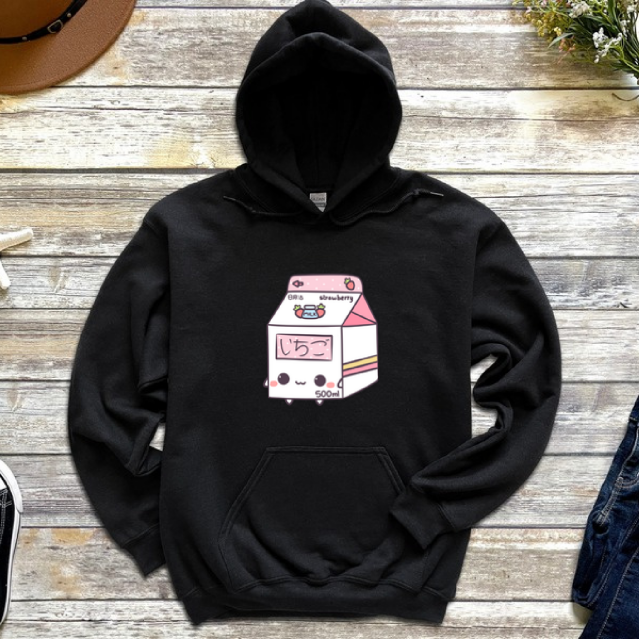 Strawberry Milk Carton Hoodie