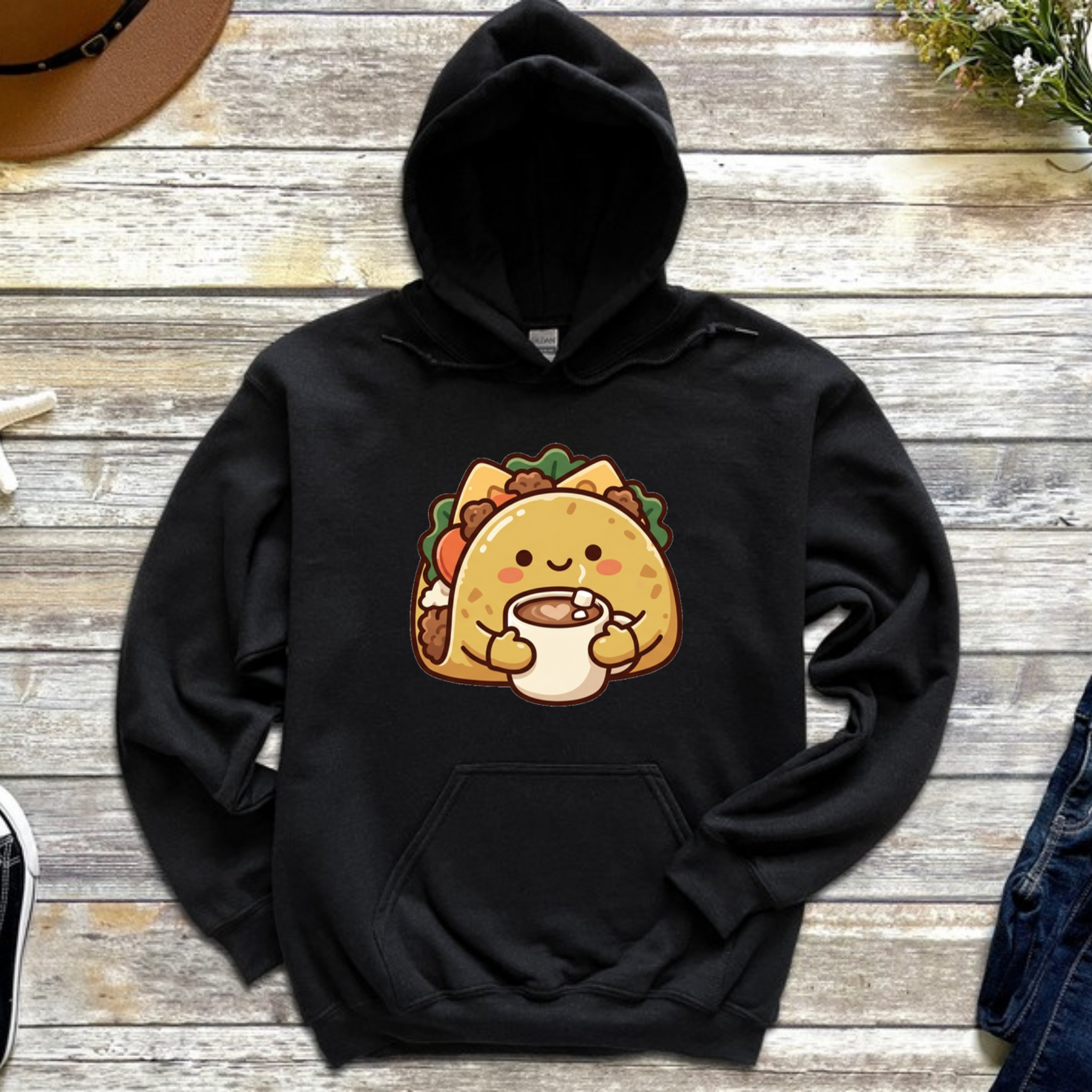 Cozy Taco Mascot Hoodie