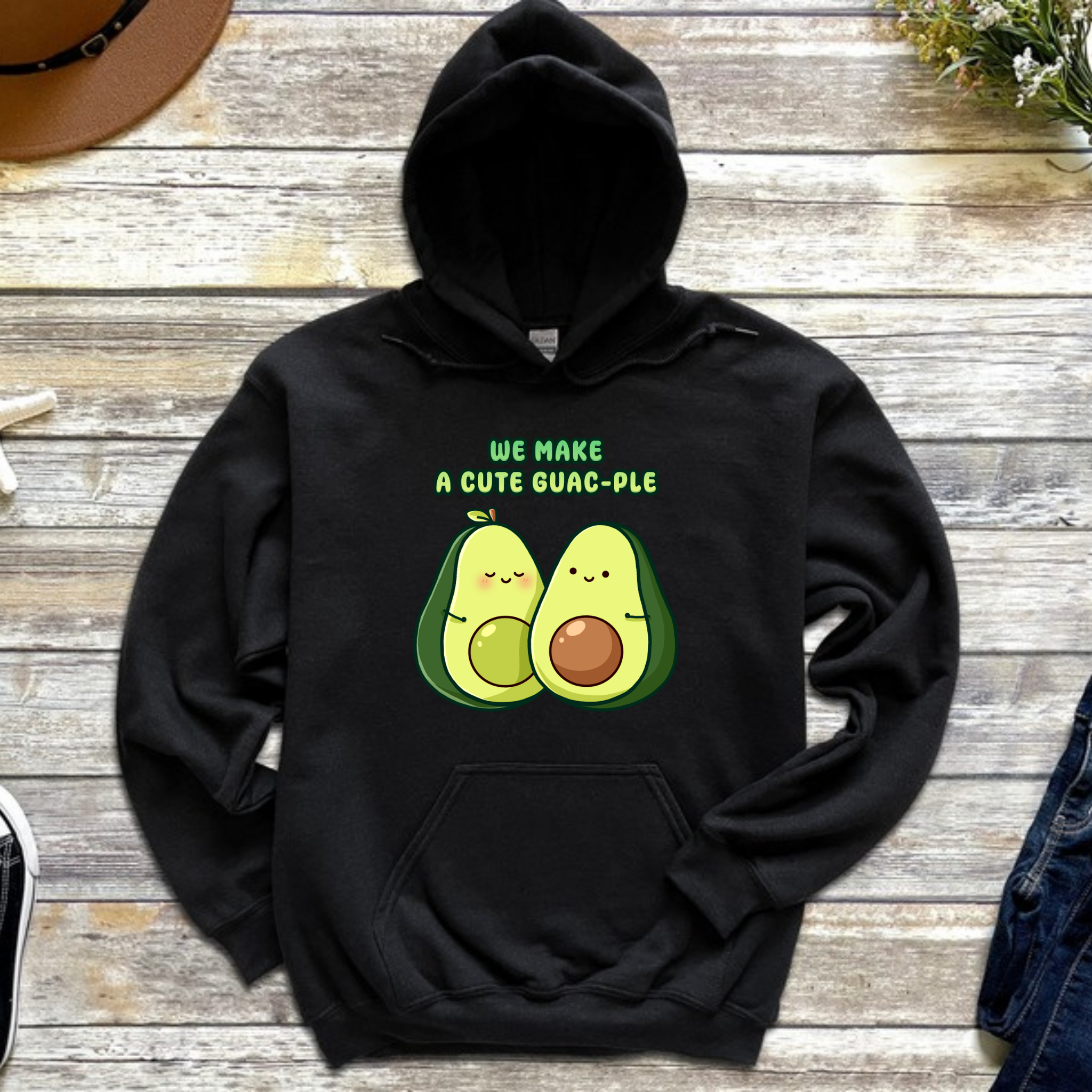 We Make a Cute Guac-ple Avocado Couple Hoodie