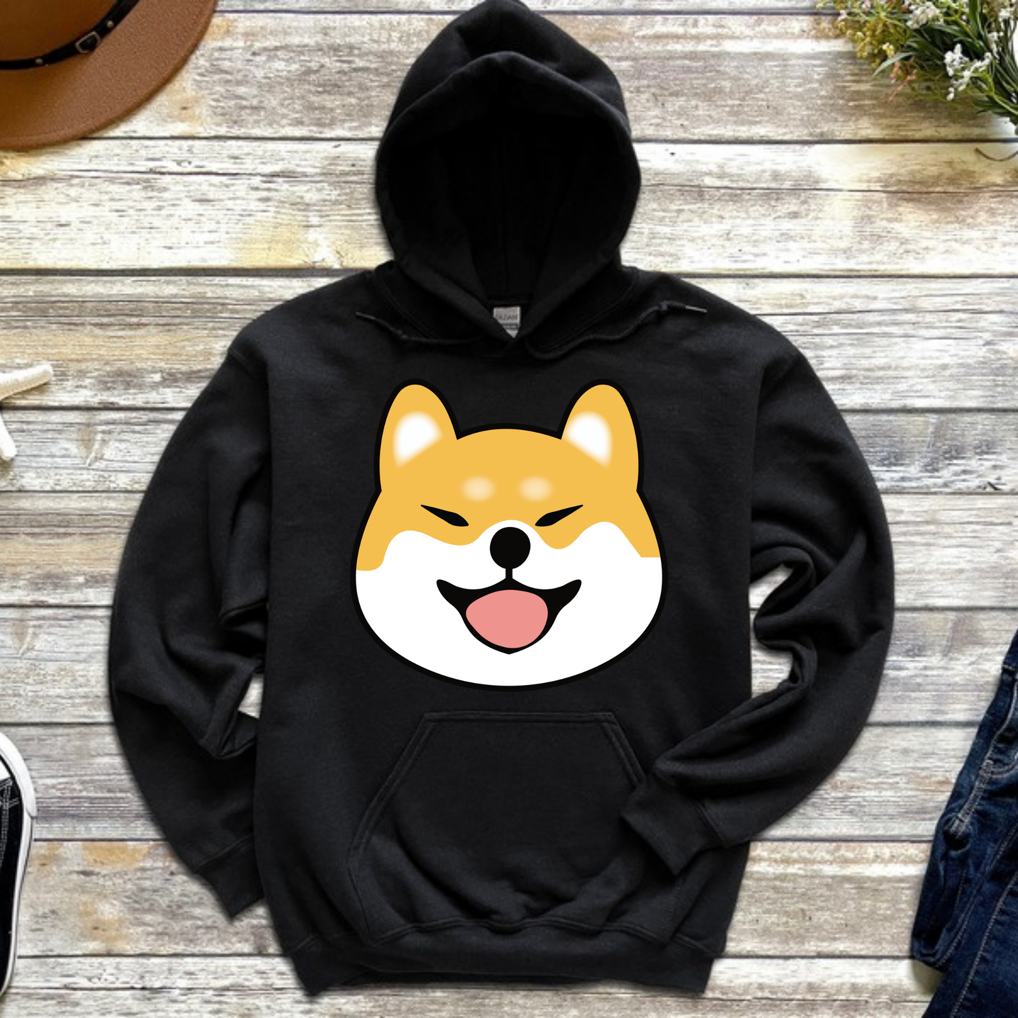 Shiba Inu Face Hoodie
