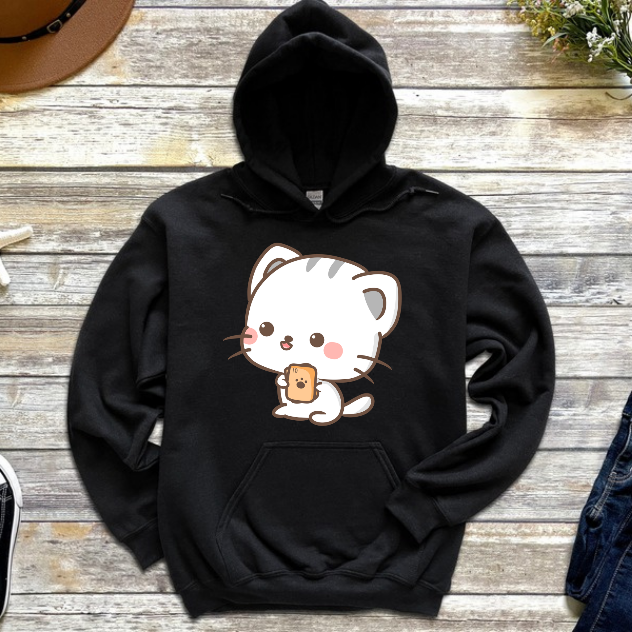 Cat Playing Cards Hoodie