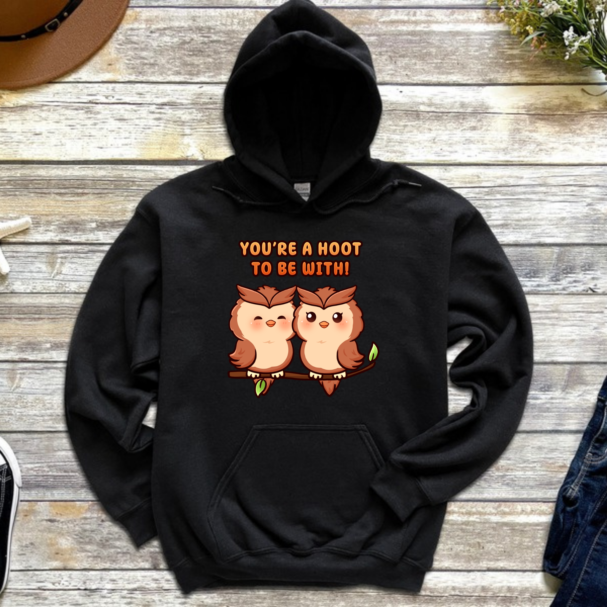 You're a Hoot to Be With Owl Couple Hoodie
