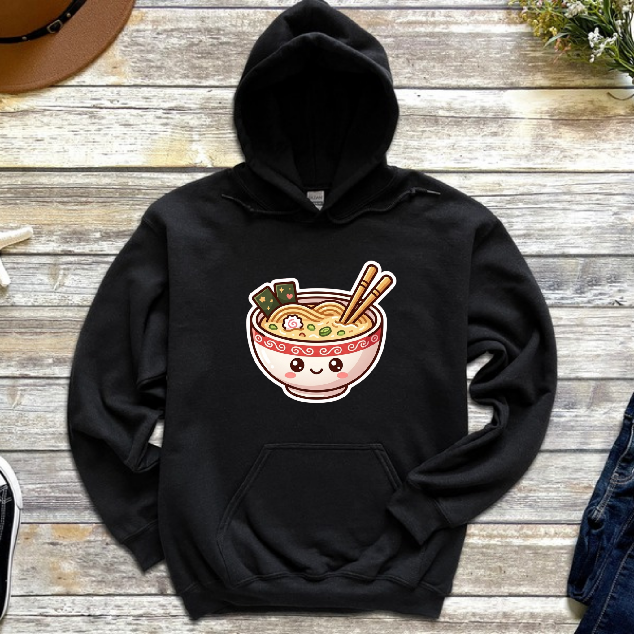 Happy Ramen Bowl Mascot Hoodie