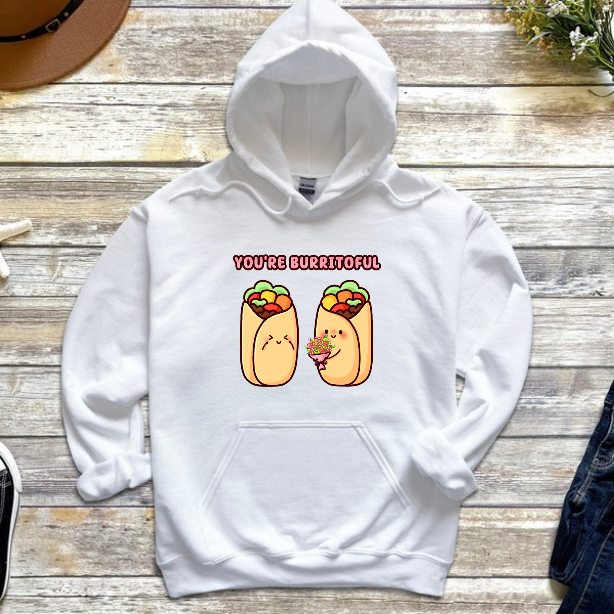 You're Burritoful Burrito Couple Hoodie