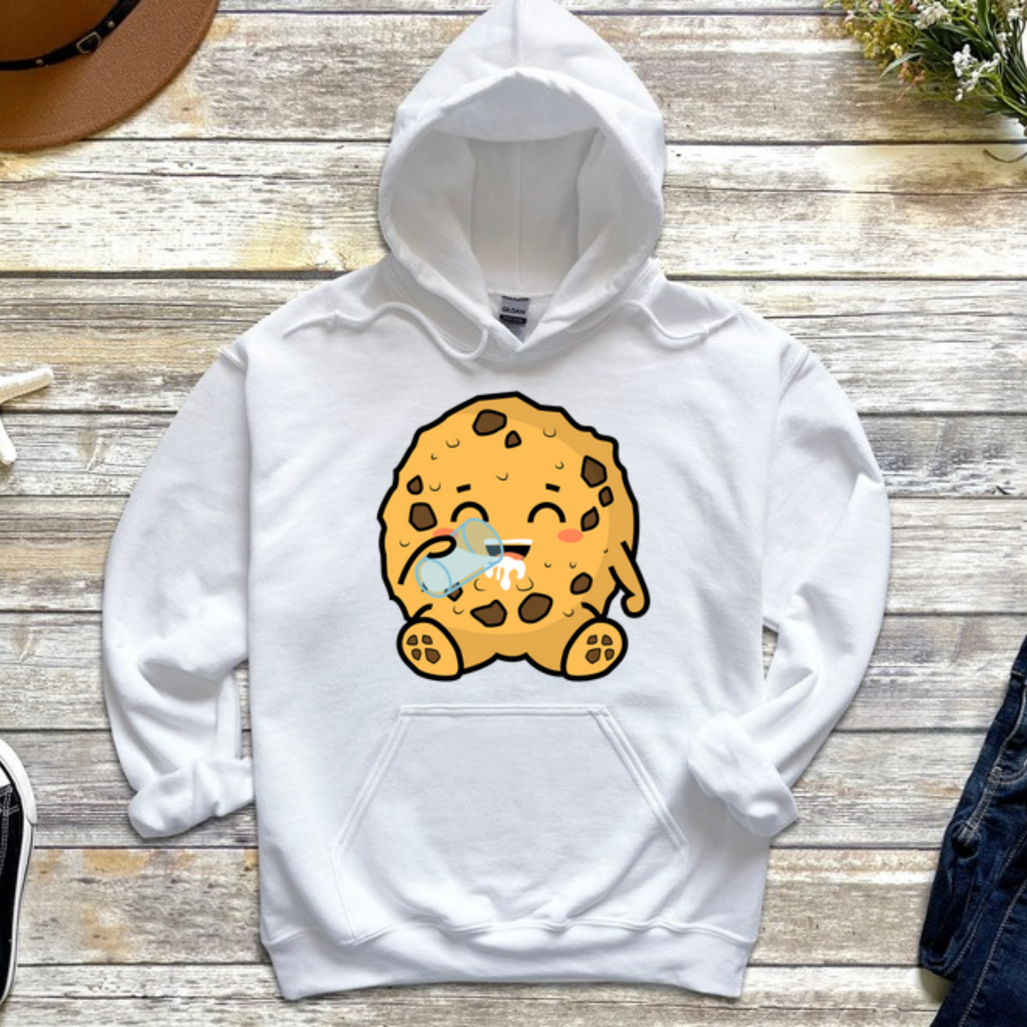 Cookie Drinking Milk Hoodie