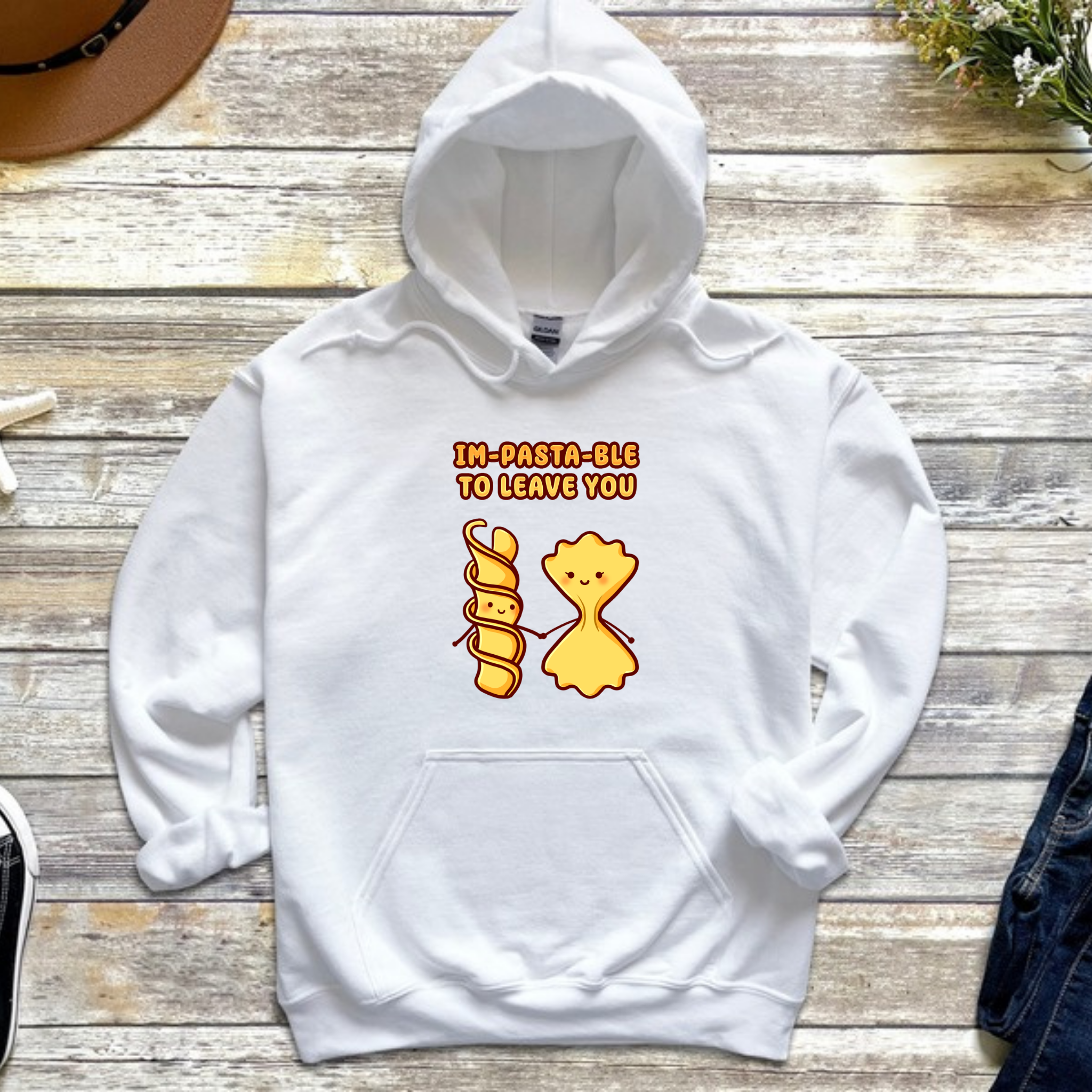 Im-Pasta-Ble to to Leave You Pasta Couple Hoodie
