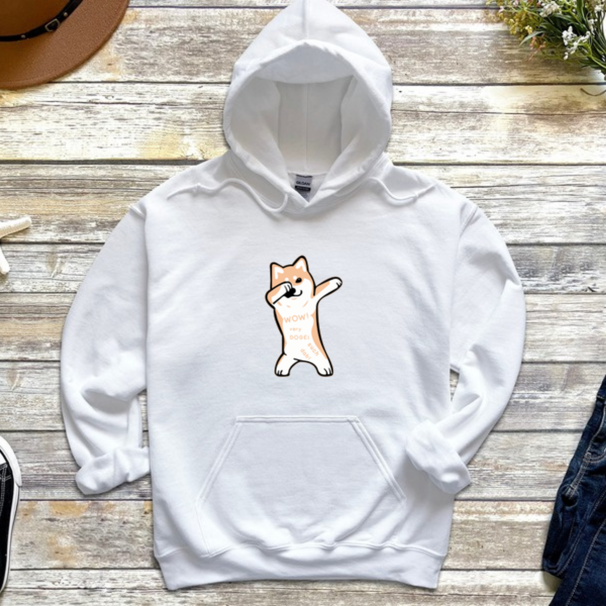 Dabbing Doge Dog Hoodie