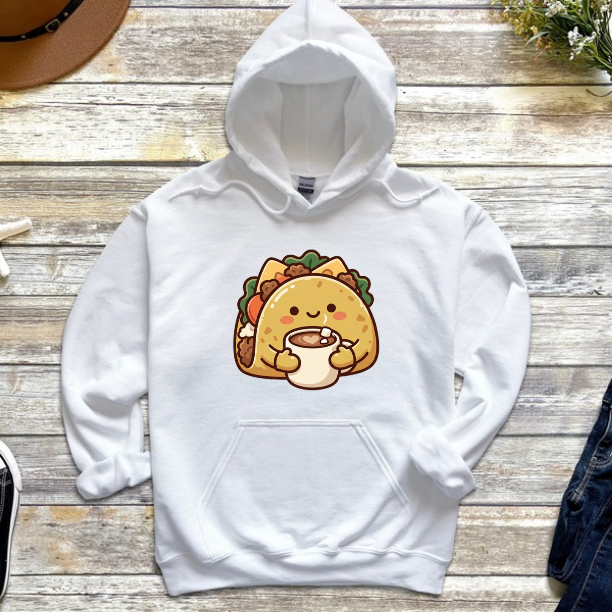 Cozy Taco Mascot Hoodie