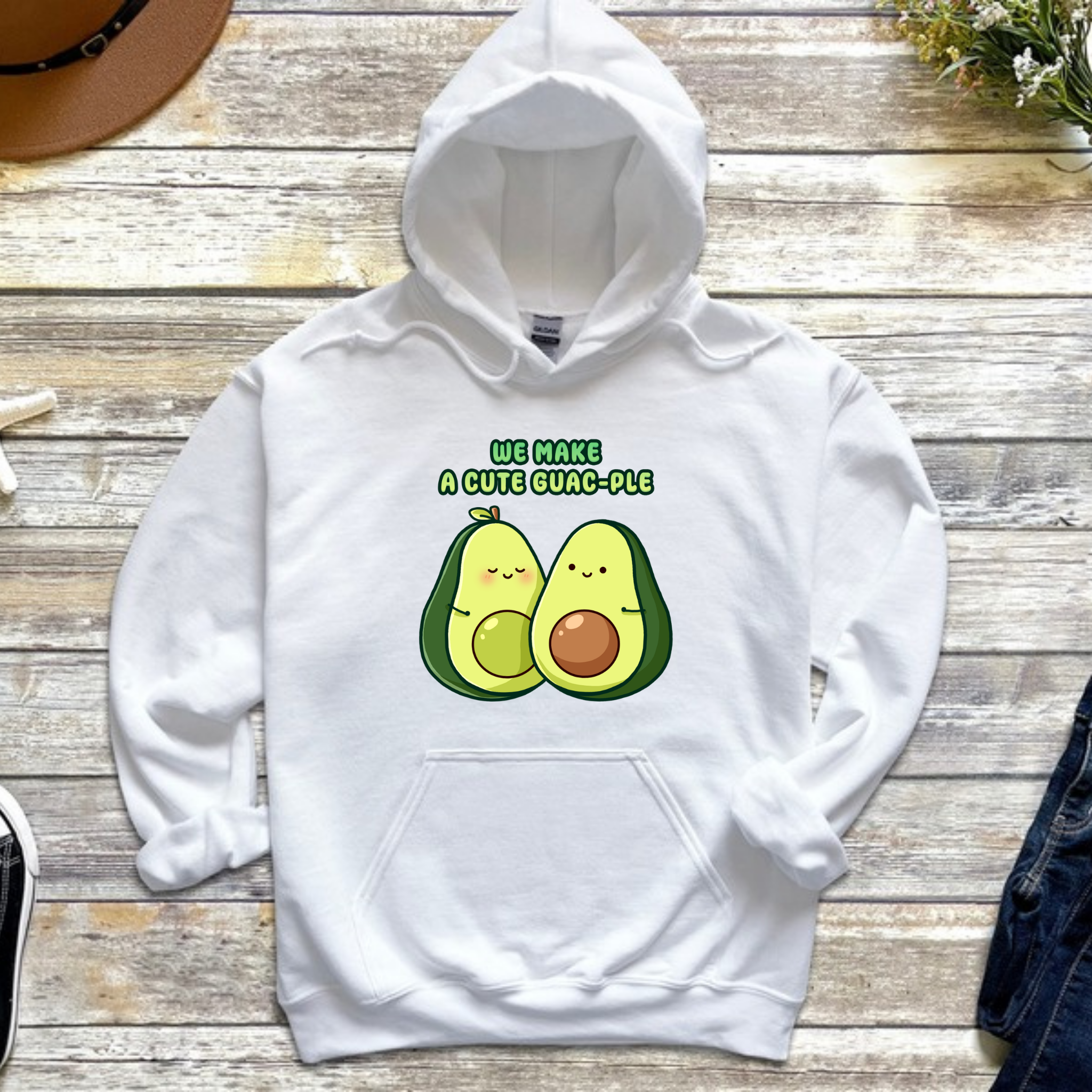 We Make a Cute Guac-ple Avocado Couple Hoodie
