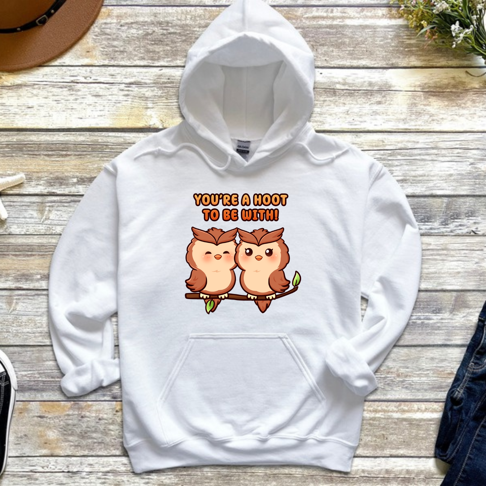 You're a Hoot to Be With Owl Couple Hoodie