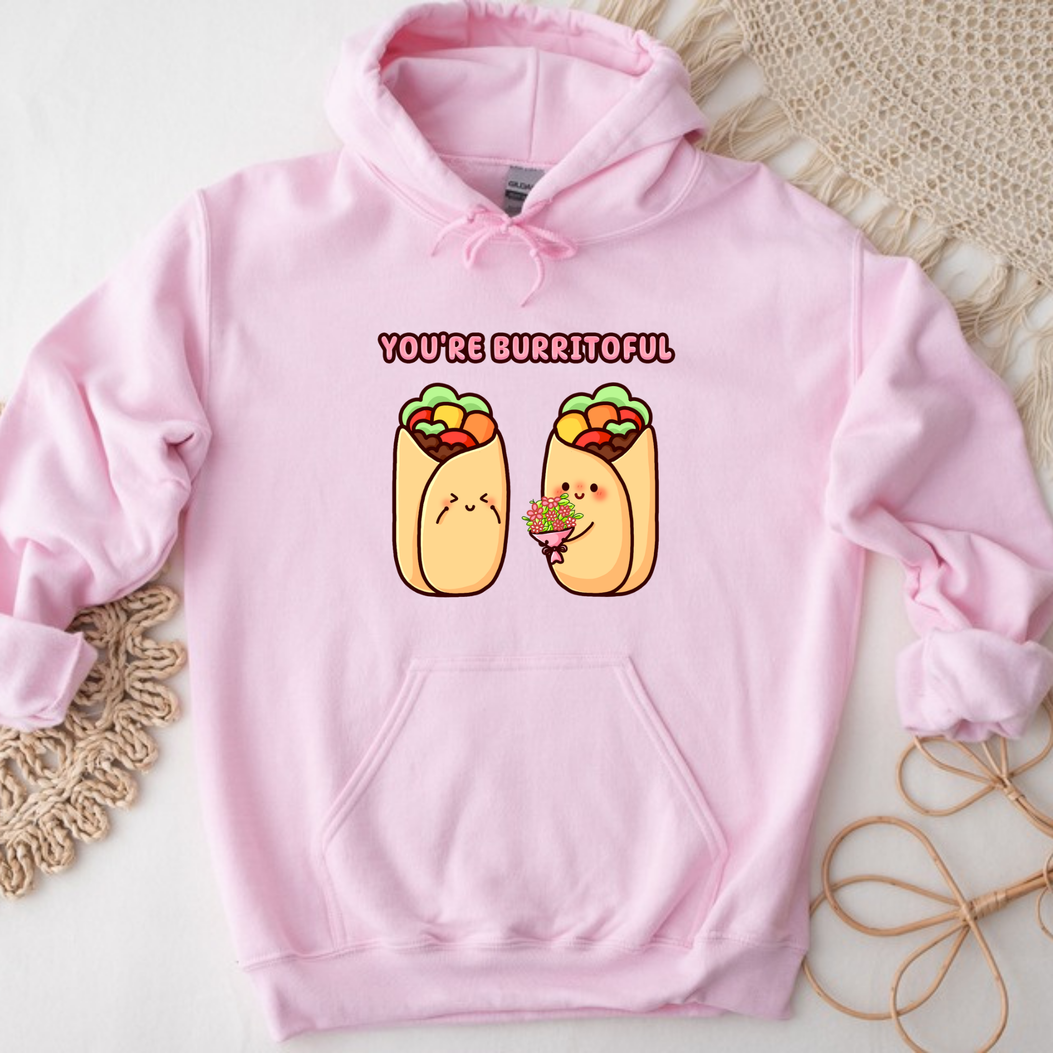 You're Burritoful Burrito Couple Hoodie