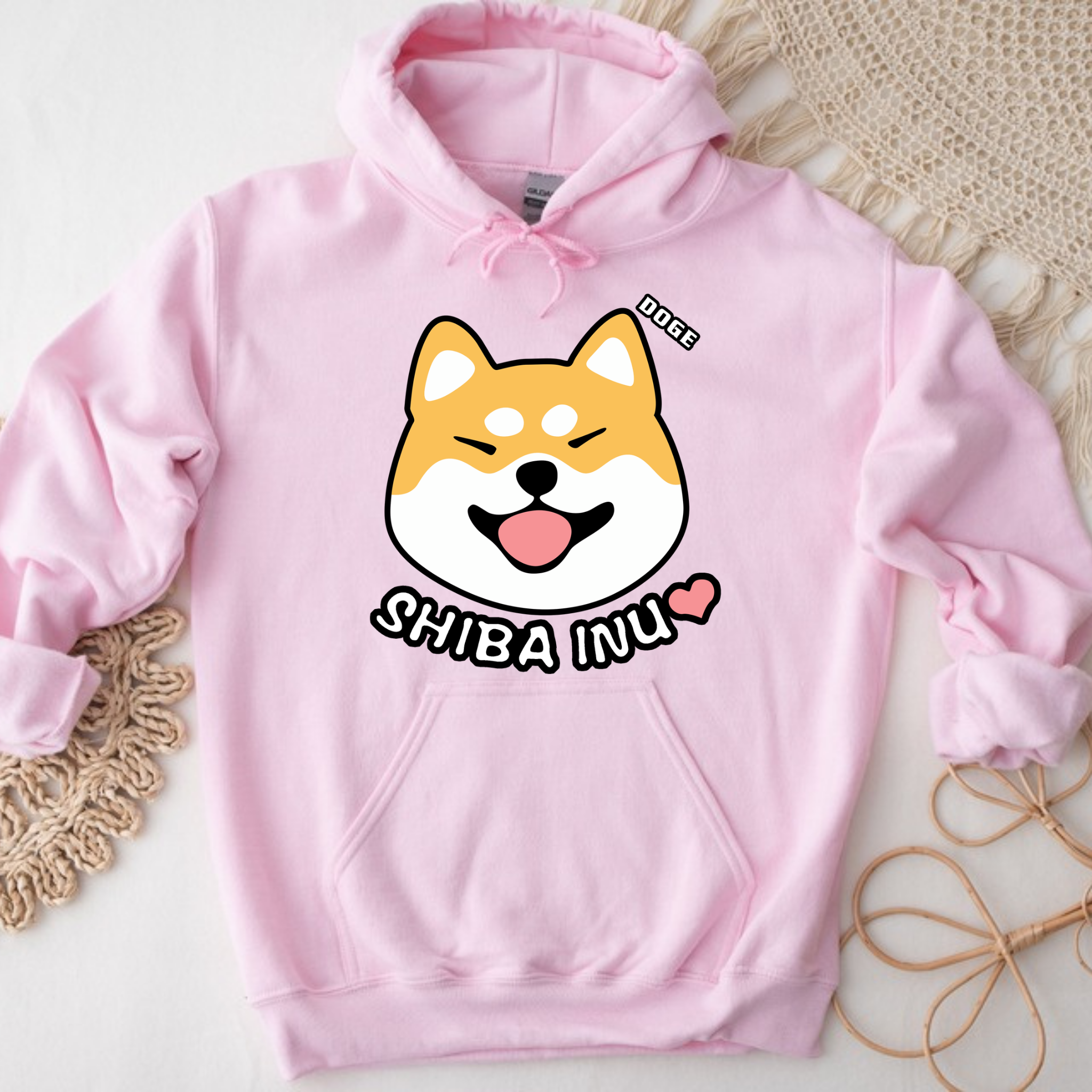 Doge Shiba Inu Face Hoodie