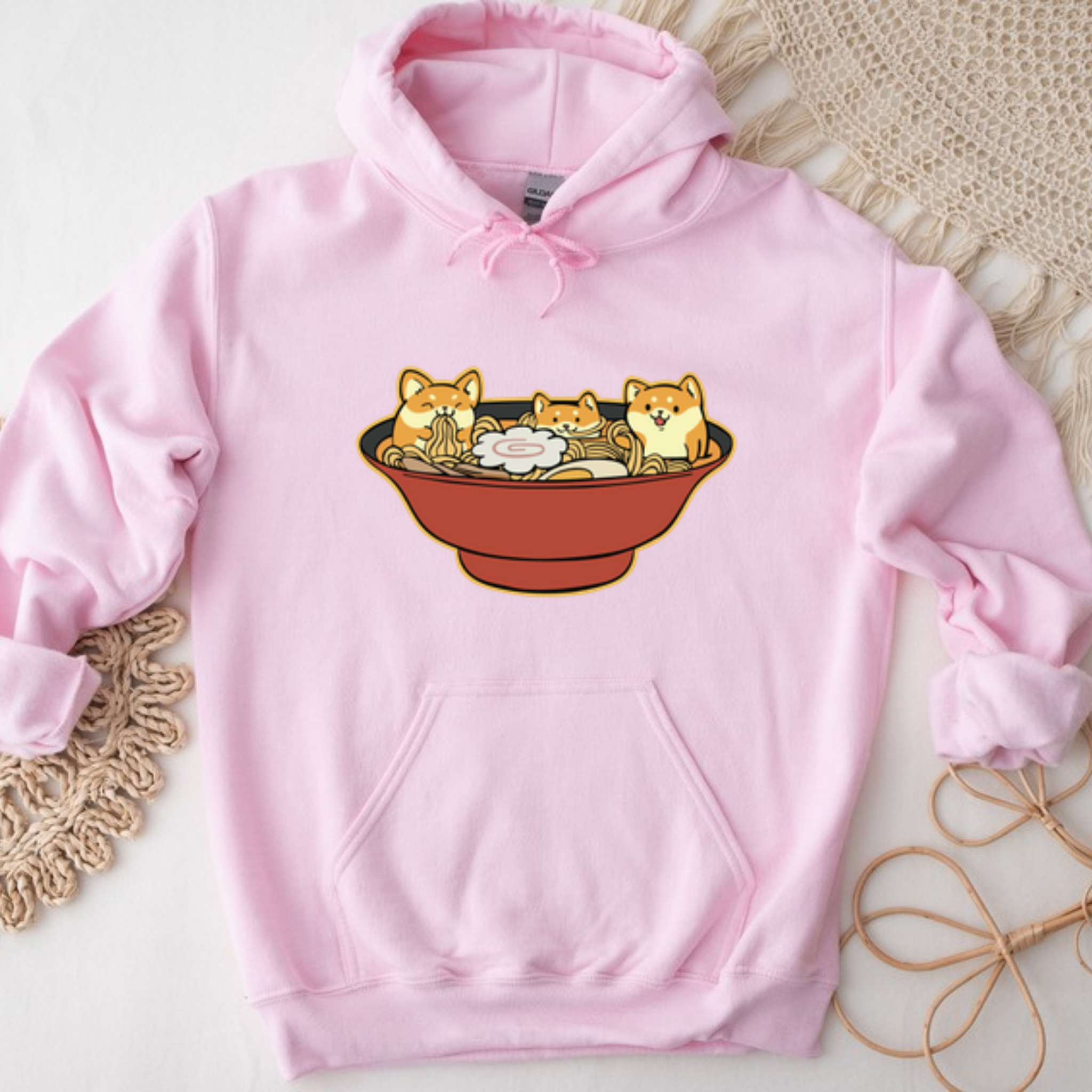 Shiba Inu Ramen Bowl Hoodie