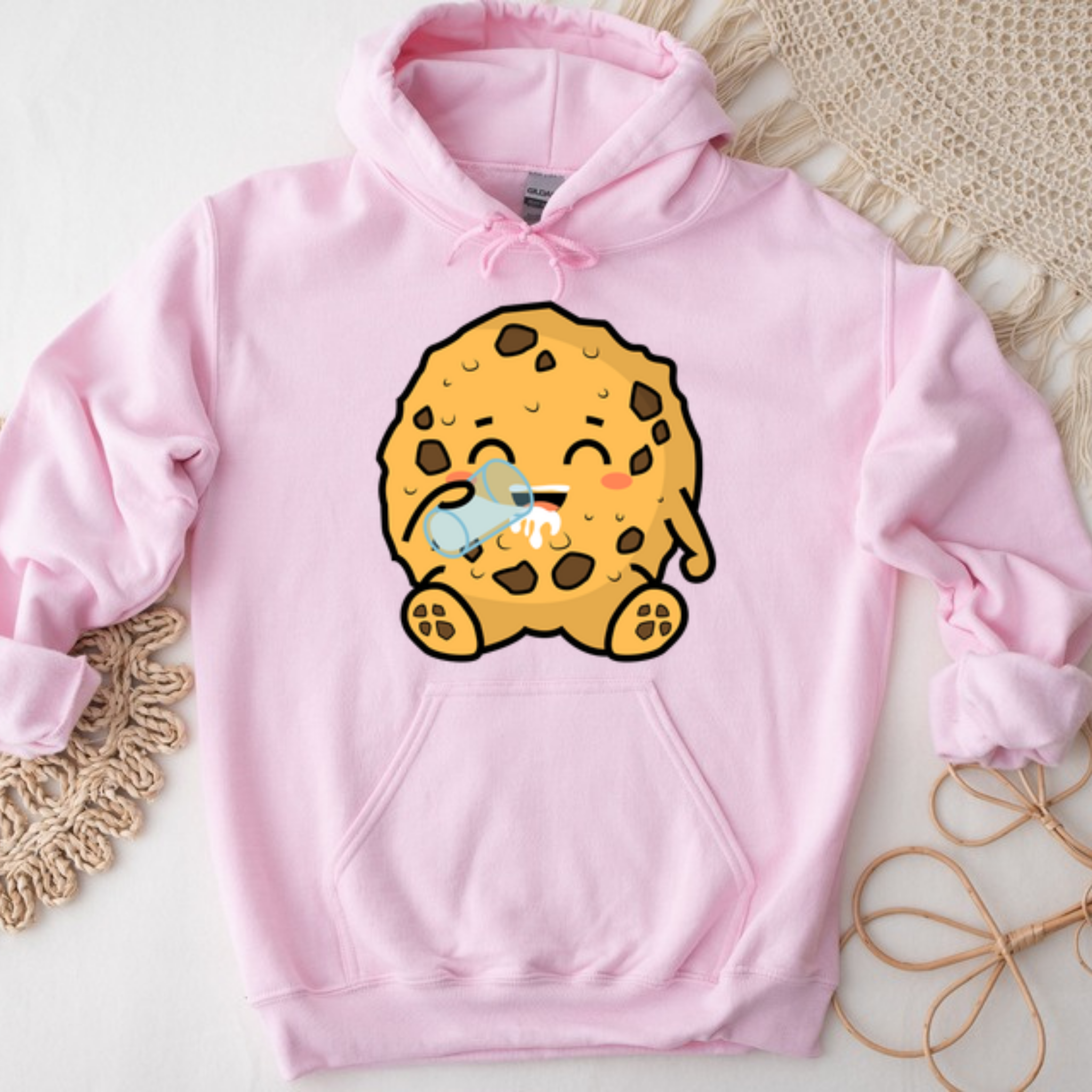 Cookie Drinking Milk Hoodie