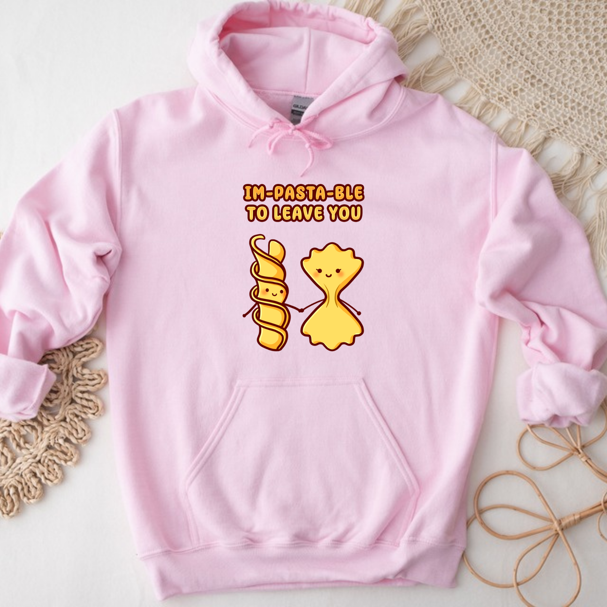 Im-Pasta-Ble to to Leave You Pasta Couple Hoodie