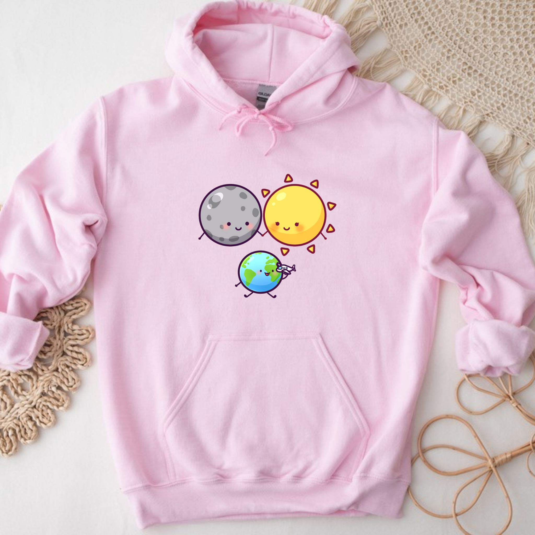 Sun Moon and Earth Family Hoodie