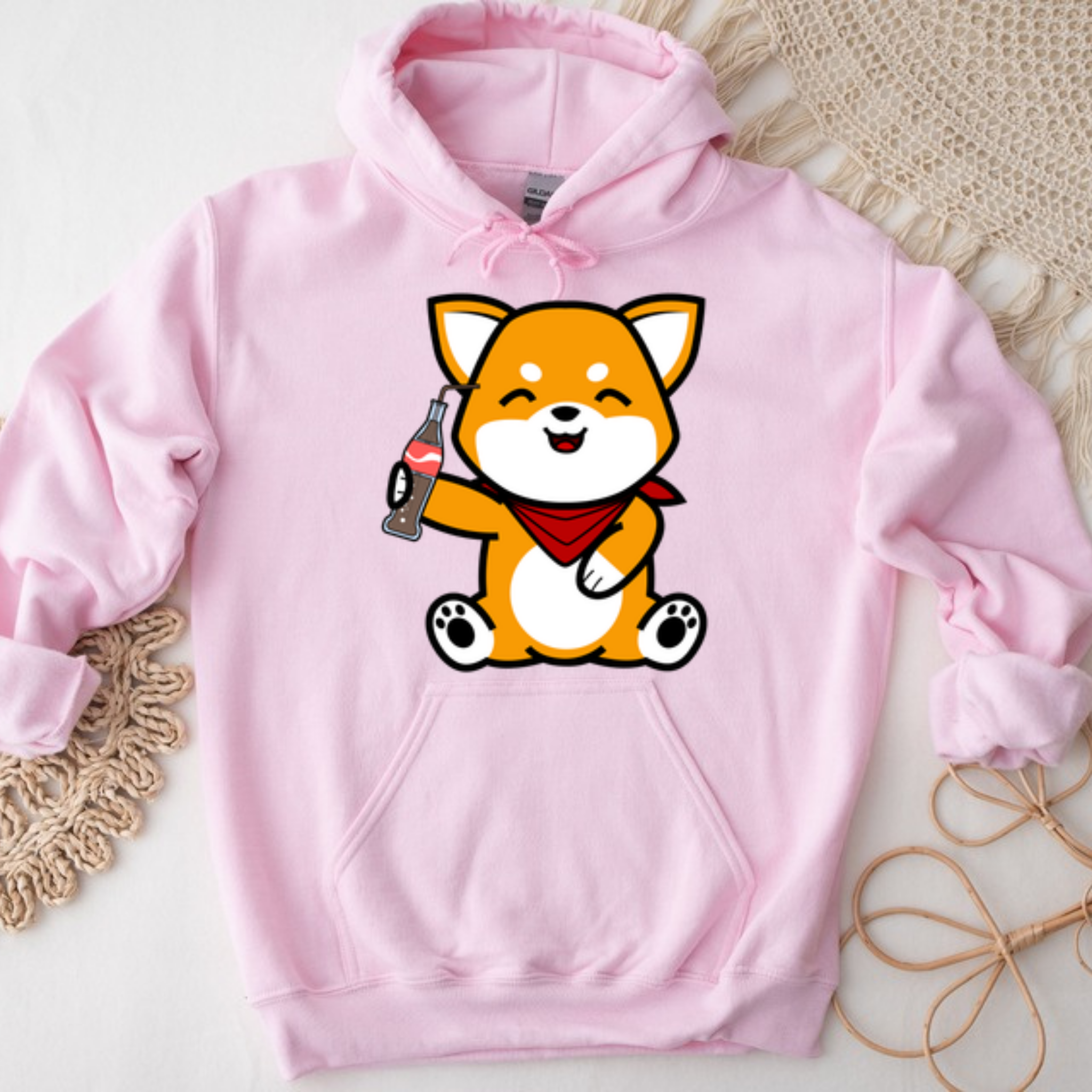 Dog Drinking Cola Hoodie