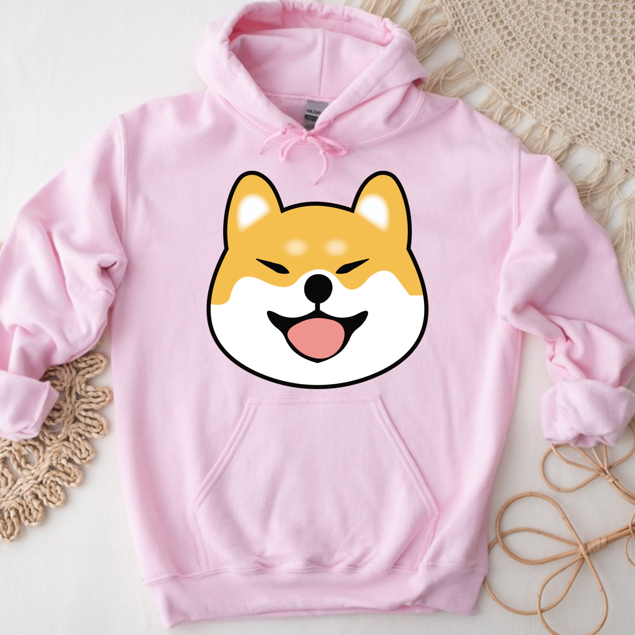 Shiba Inu Face Hoodie