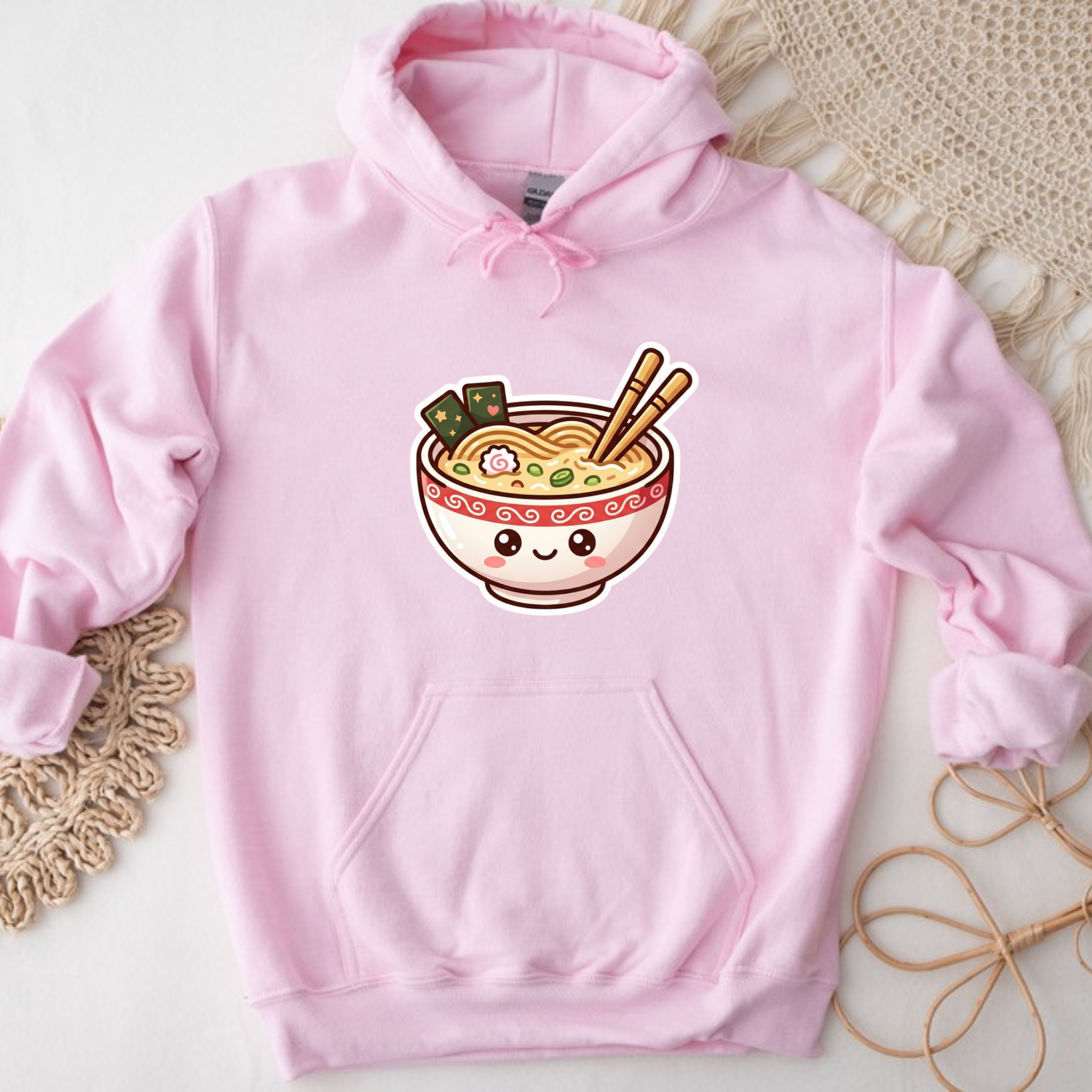 Happy Ramen Bowl Mascot Hoodie