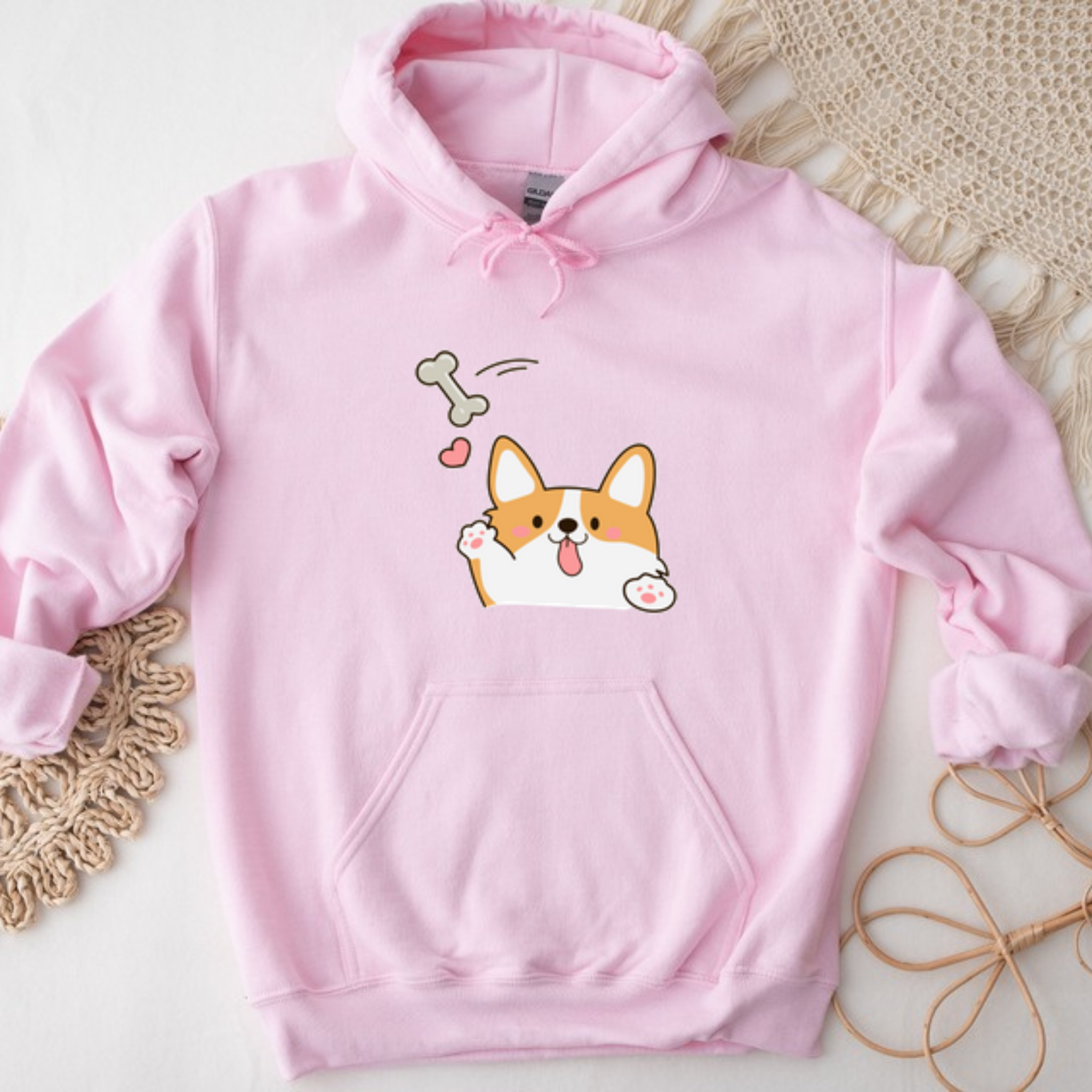 Dog Fetching Bone Hoodie