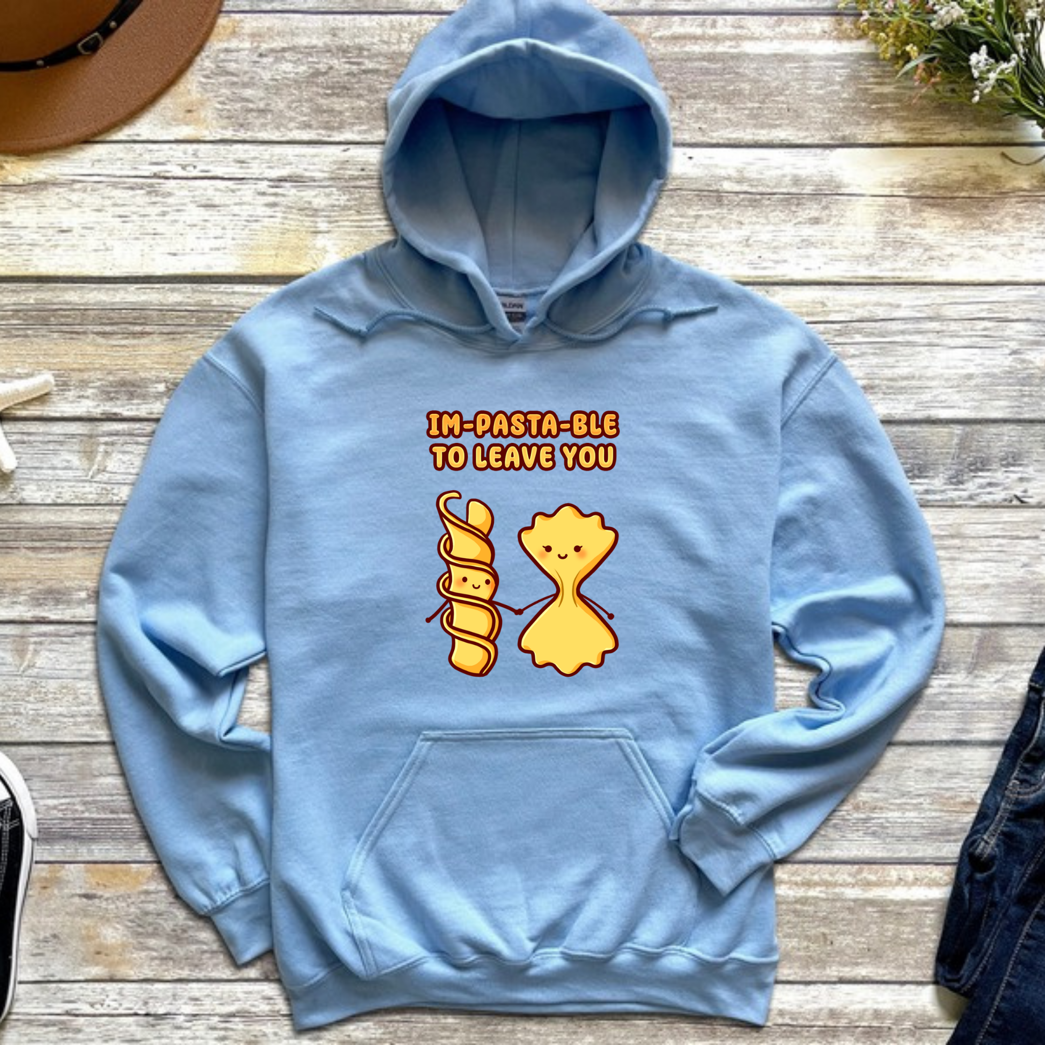 Im-Pasta-Ble to to Leave You Pasta Couple Hoodie