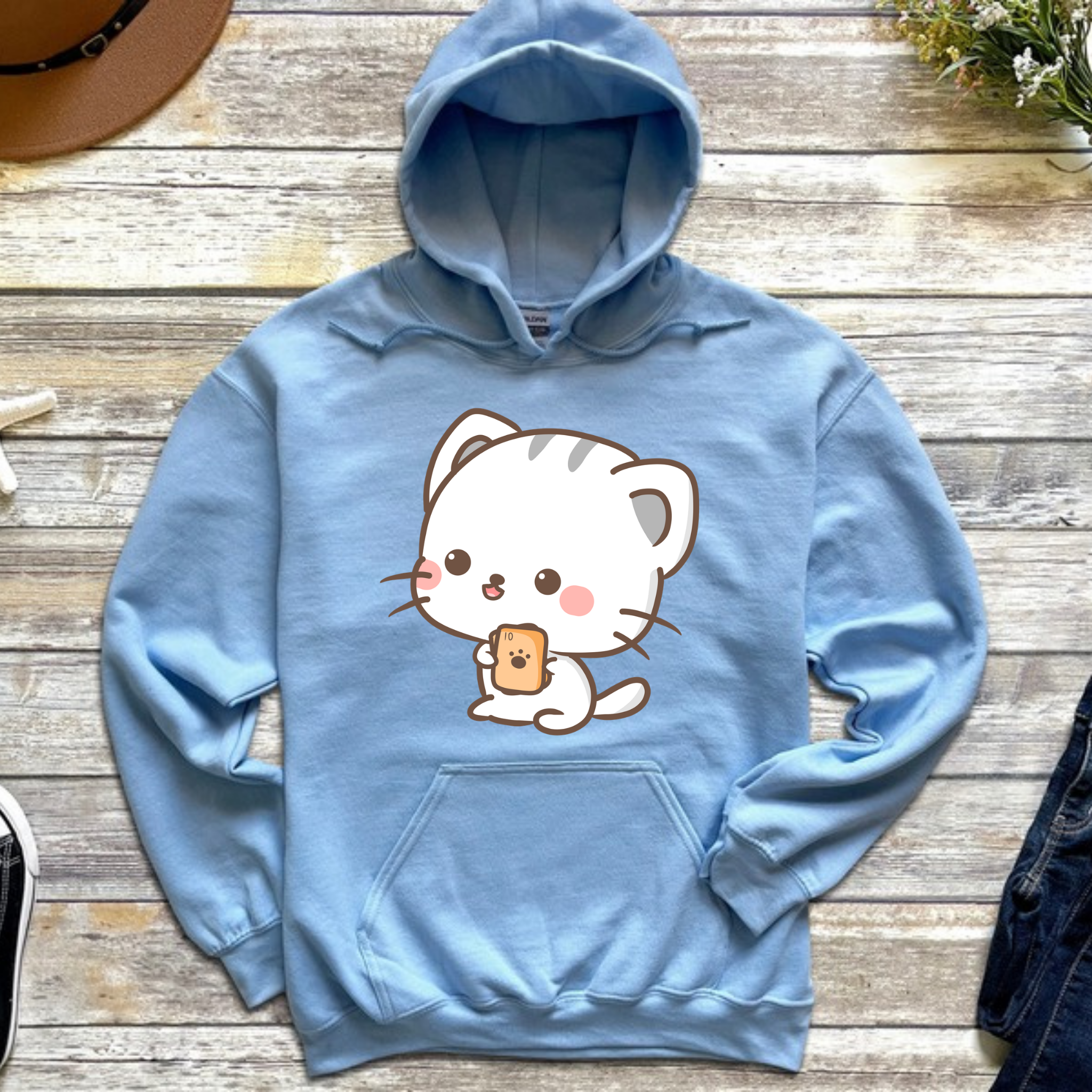 Cat Playing Cards Hoodie
