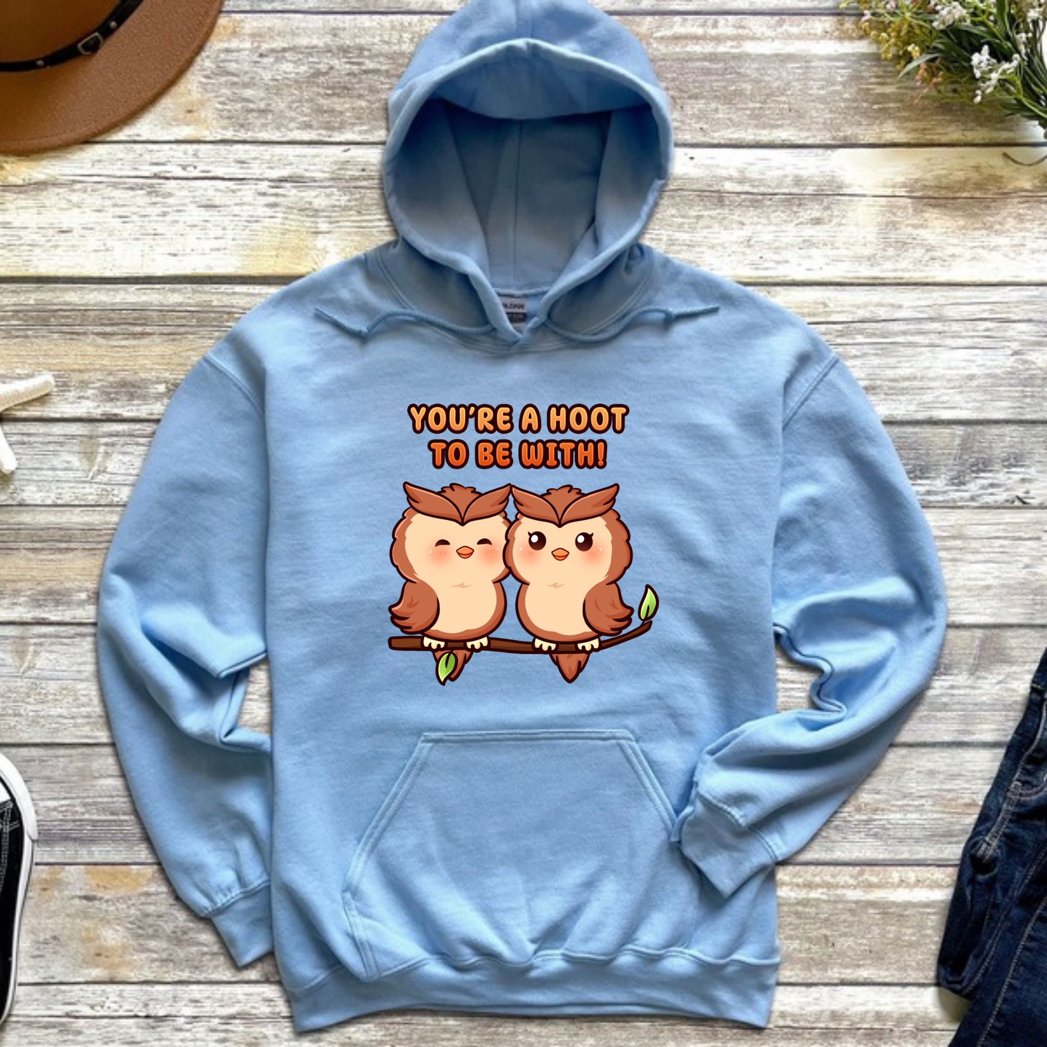 You're a Hoot to Be With Owl Couple Hoodie