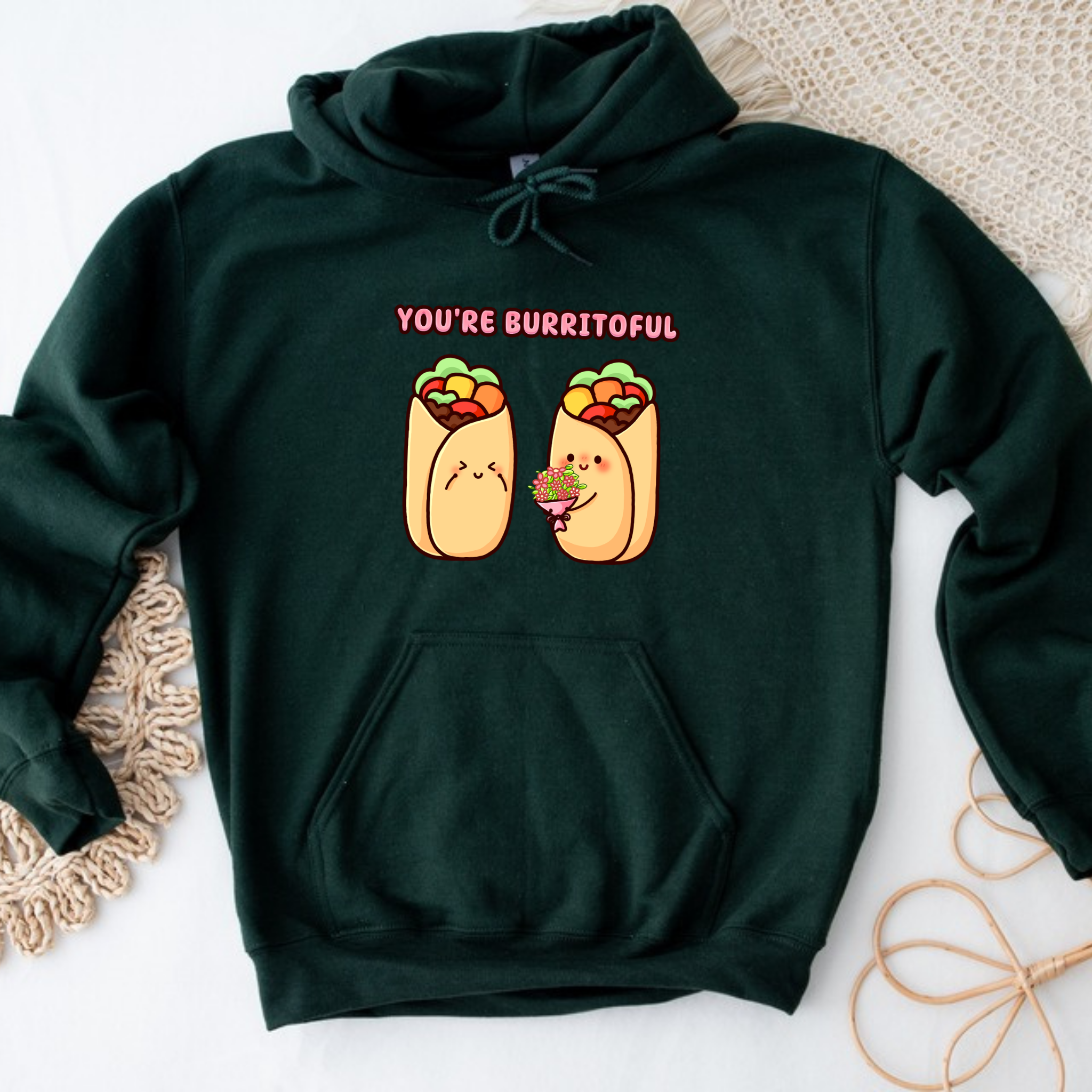 You're Burritoful Burrito Couple Hoodie