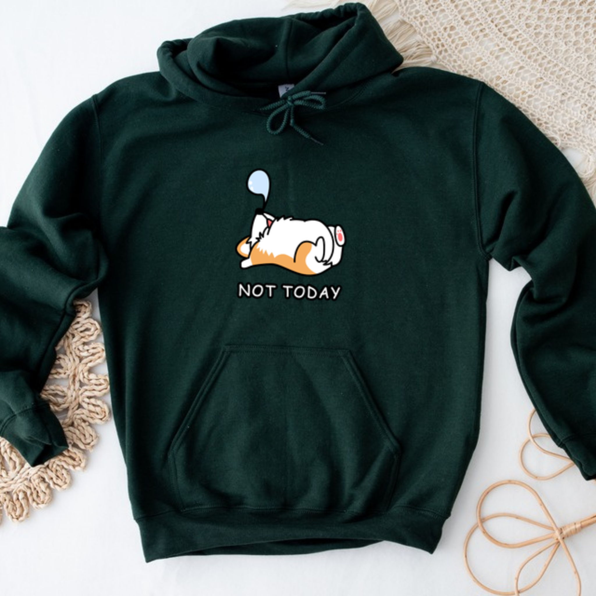 Not Today Sleeping Dog Hoodie