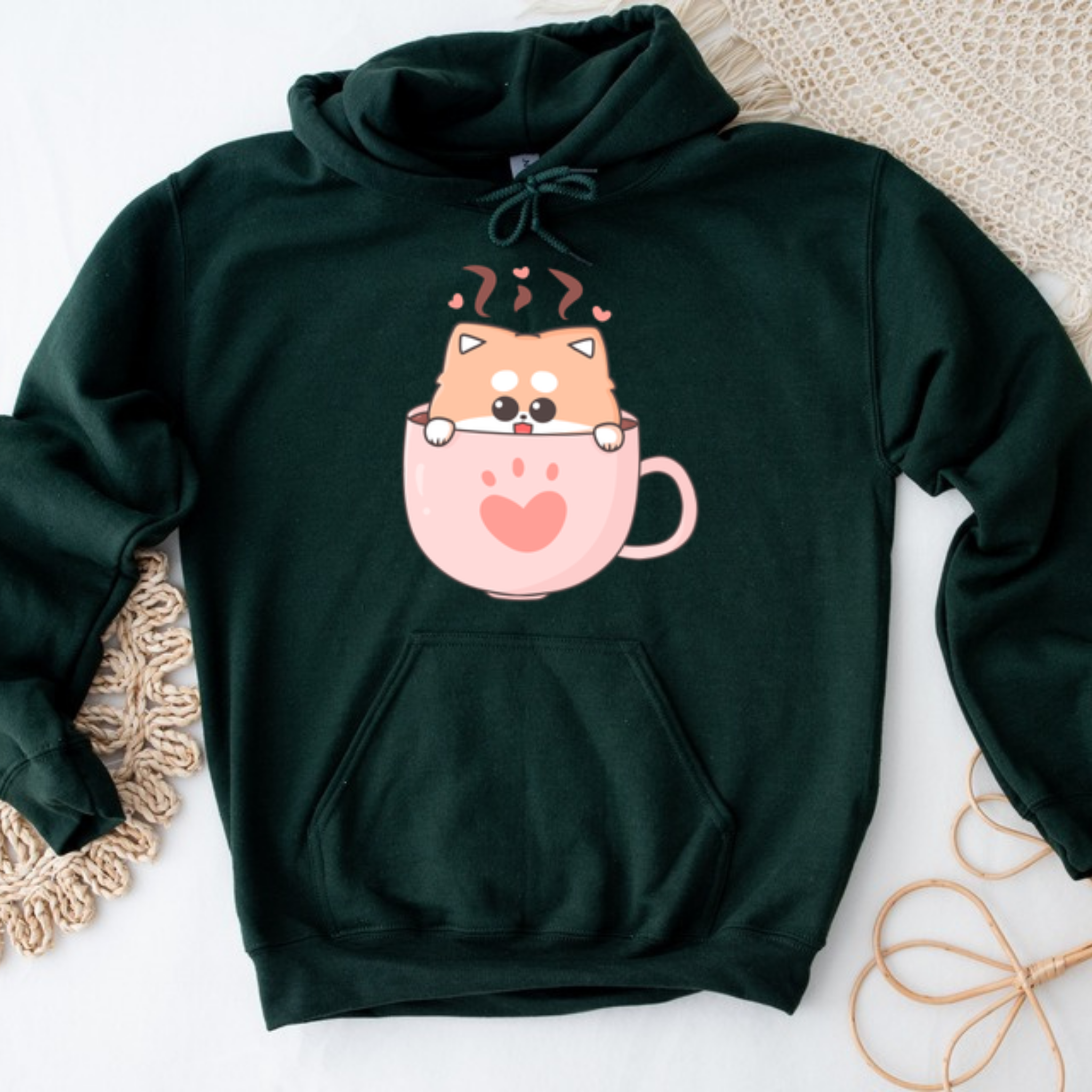 Puppy in a Teacup Hoodie