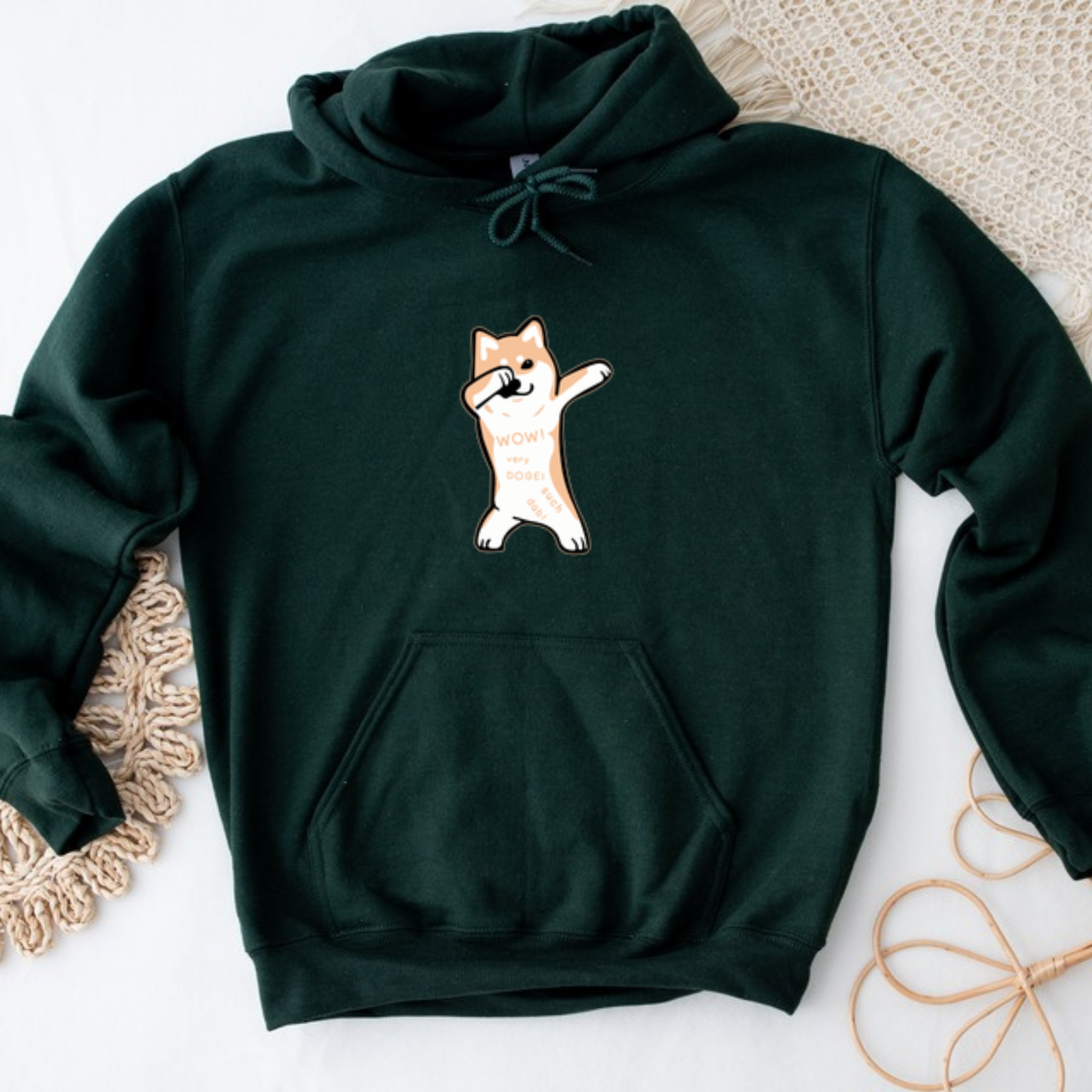 Dabbing Doge Dog Hoodie