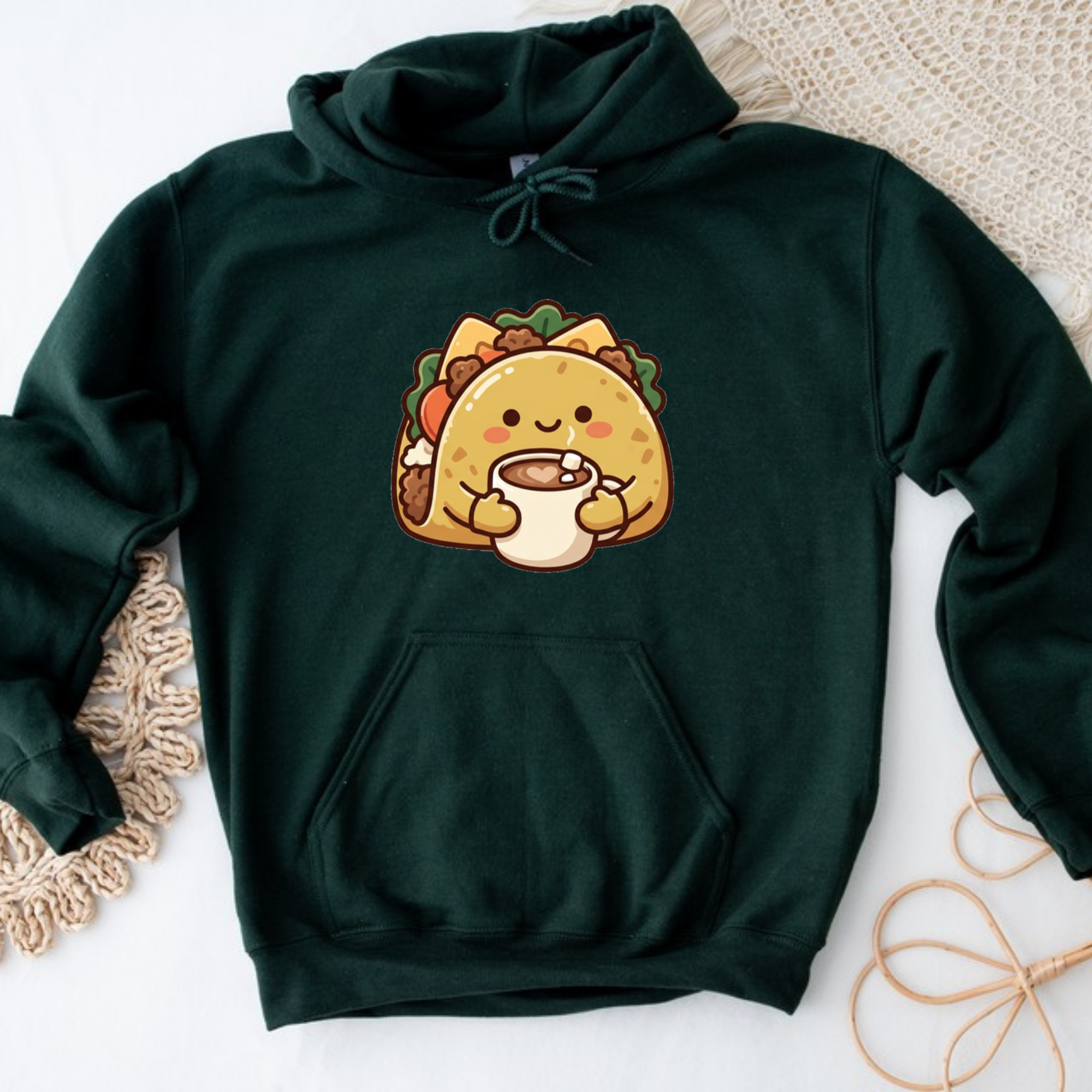 Cozy Taco Mascot Hoodie