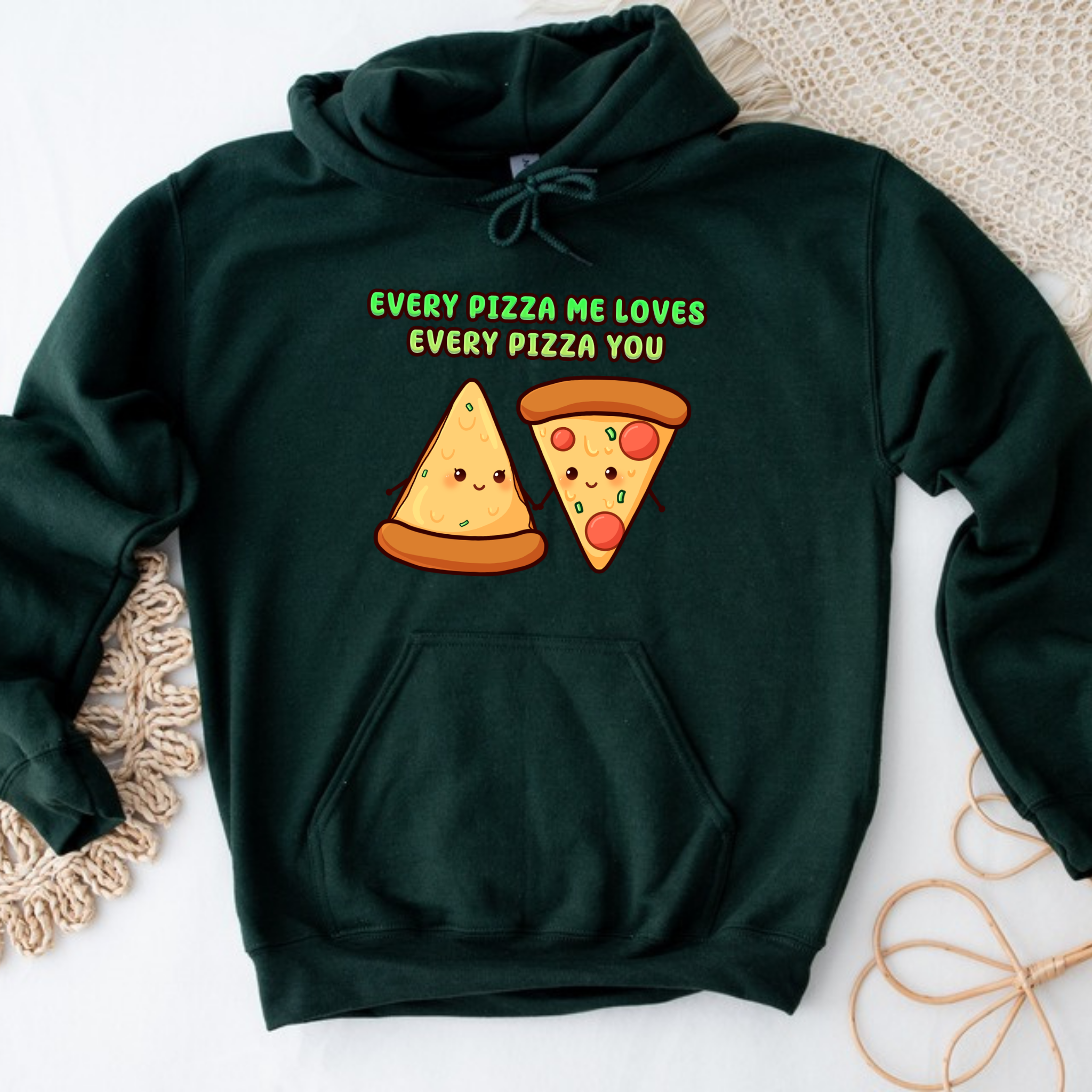 Every Pizza Me Loves Every Pizza You Pizza Couple Hoodie