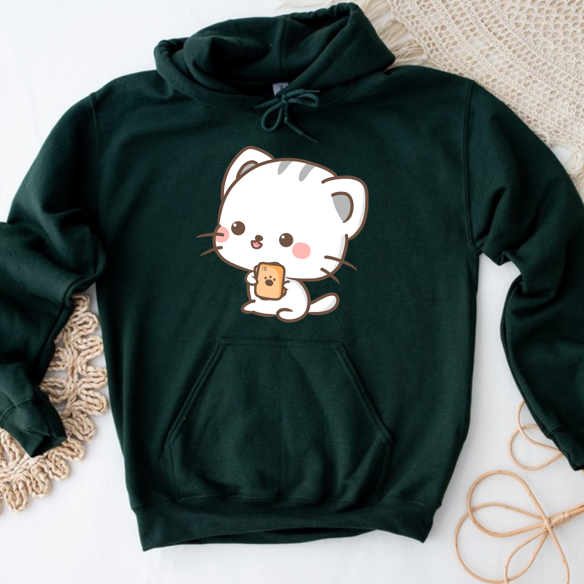 Cat Playing Cards Hoodie