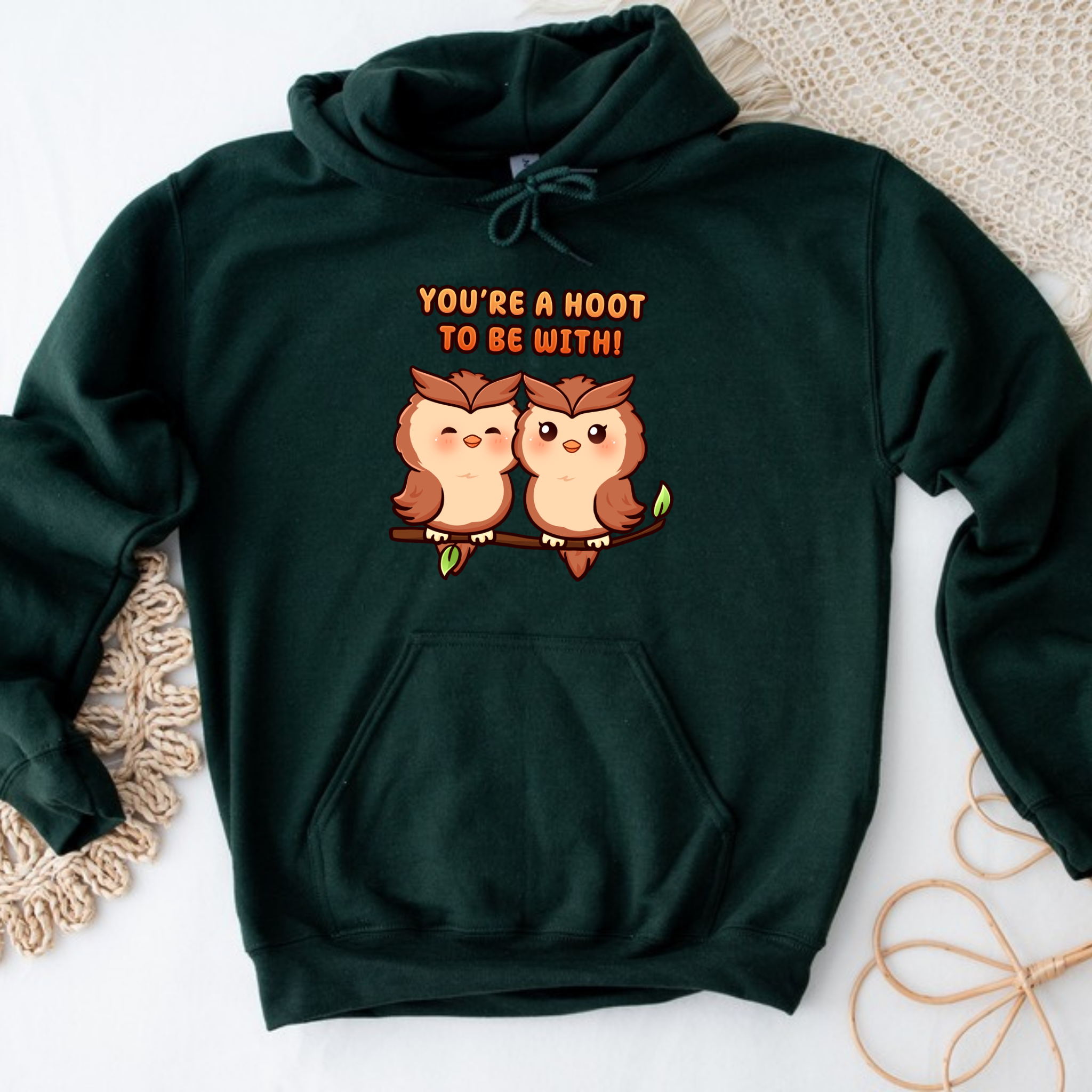 You're a Hoot to Be With Owl Couple Hoodie
