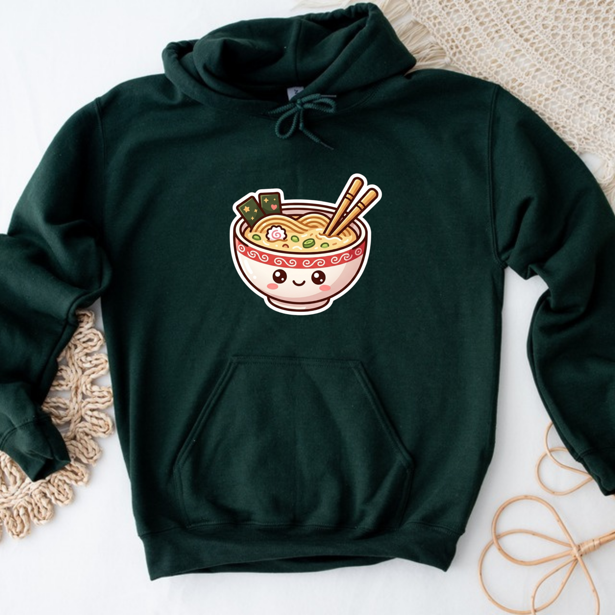 Happy Ramen Bowl Mascot Hoodie