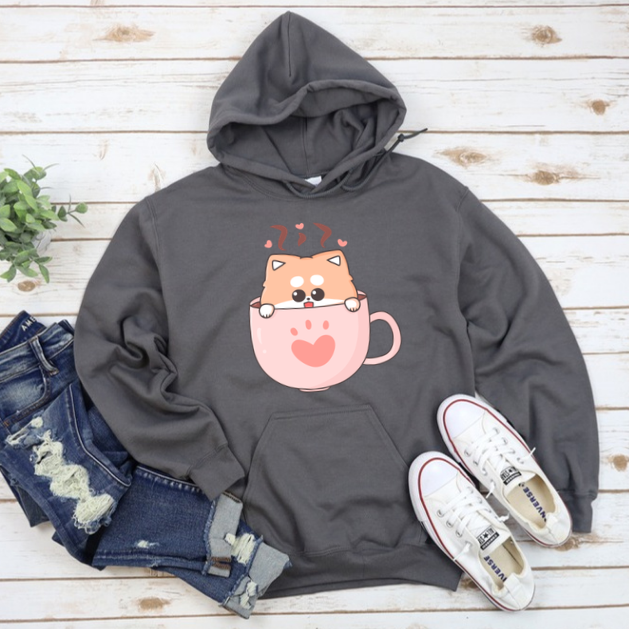 Puppy in a Teacup Hoodie