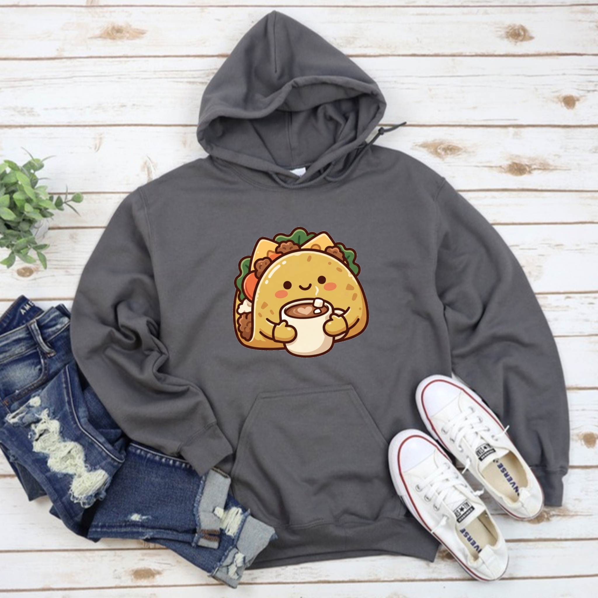 Cozy Taco Mascot Hoodie
